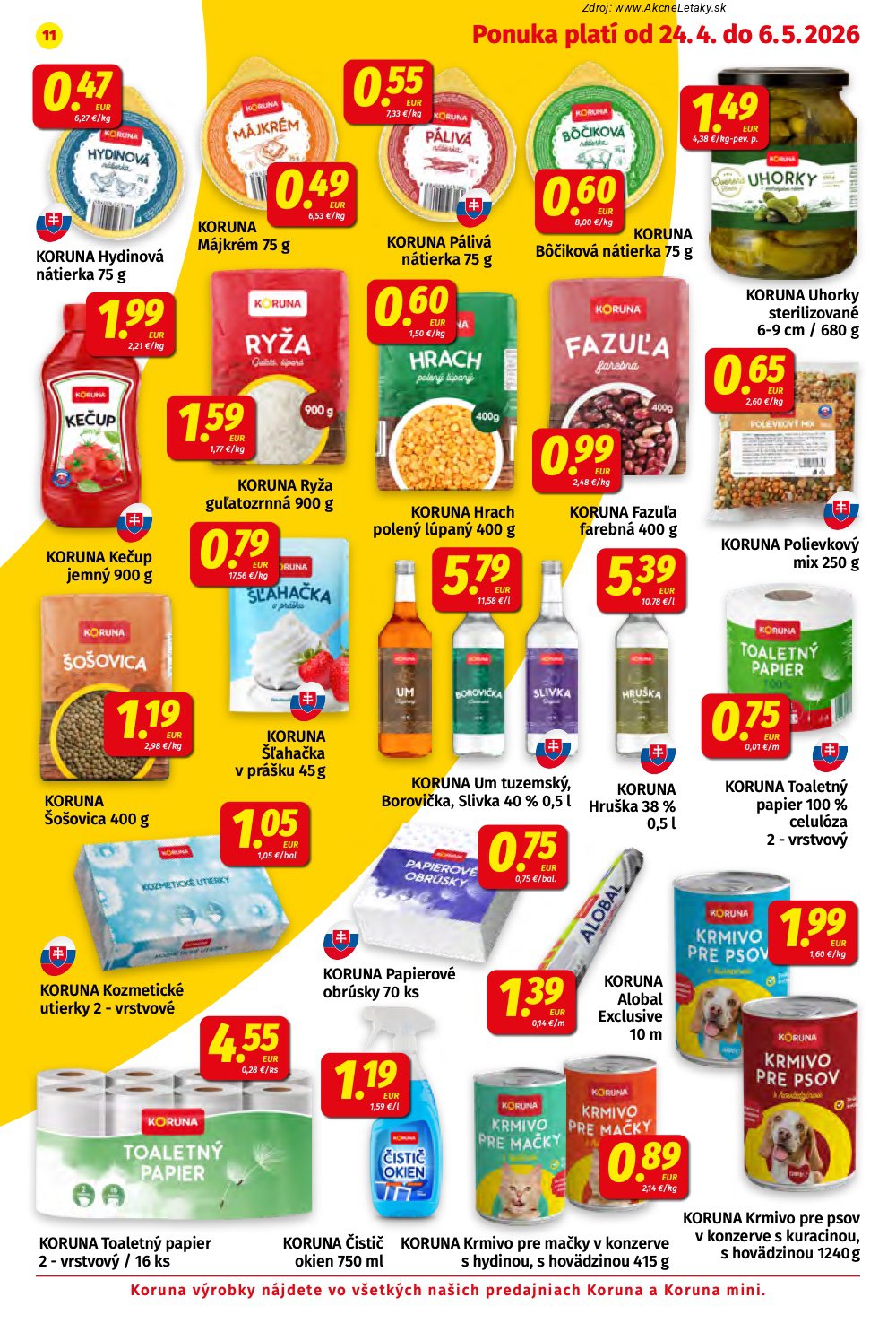 Leták KORUNA (24. 4. - 6. 5. 2026) - strana 11 z 24