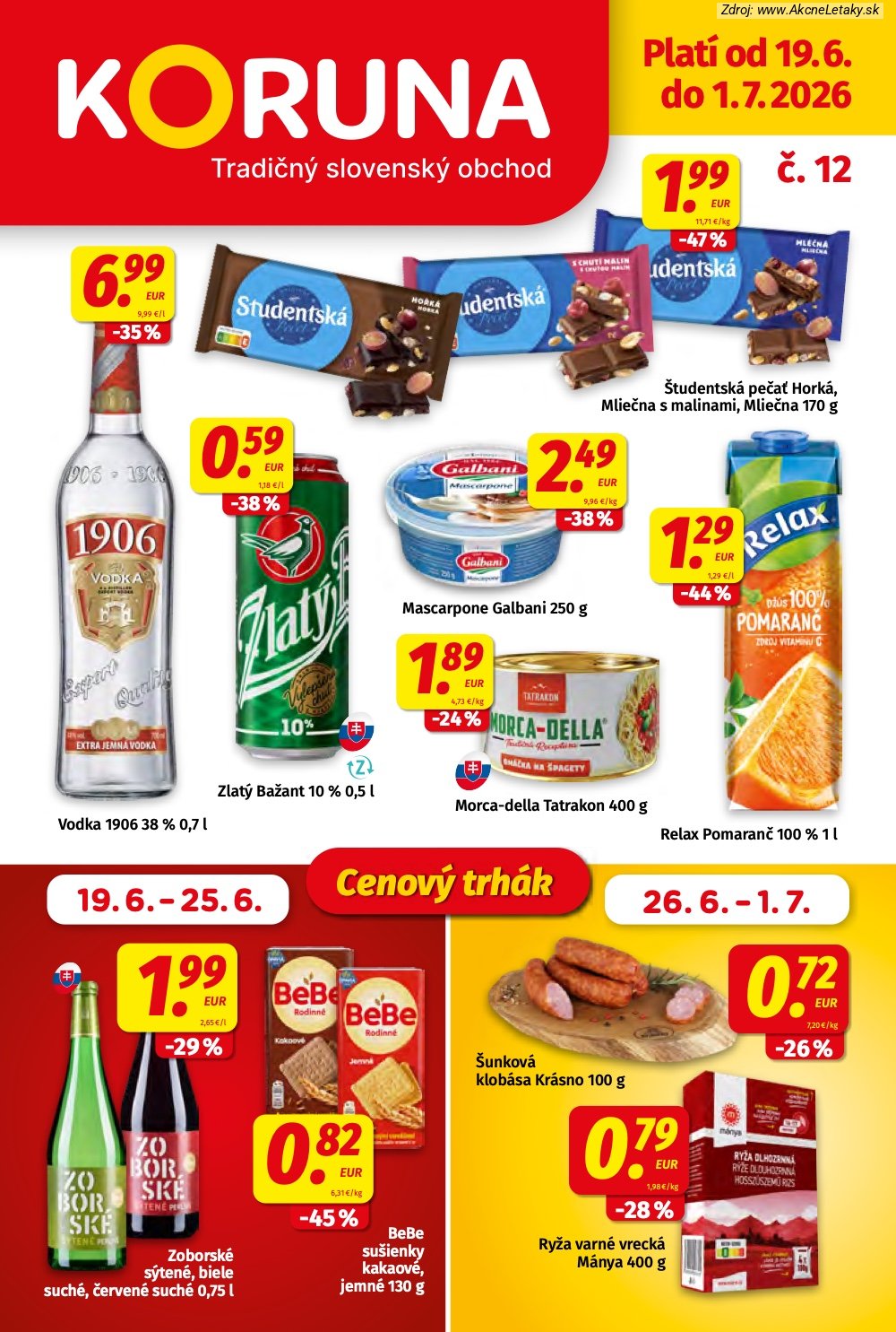 Leták KORUNA - strana 1