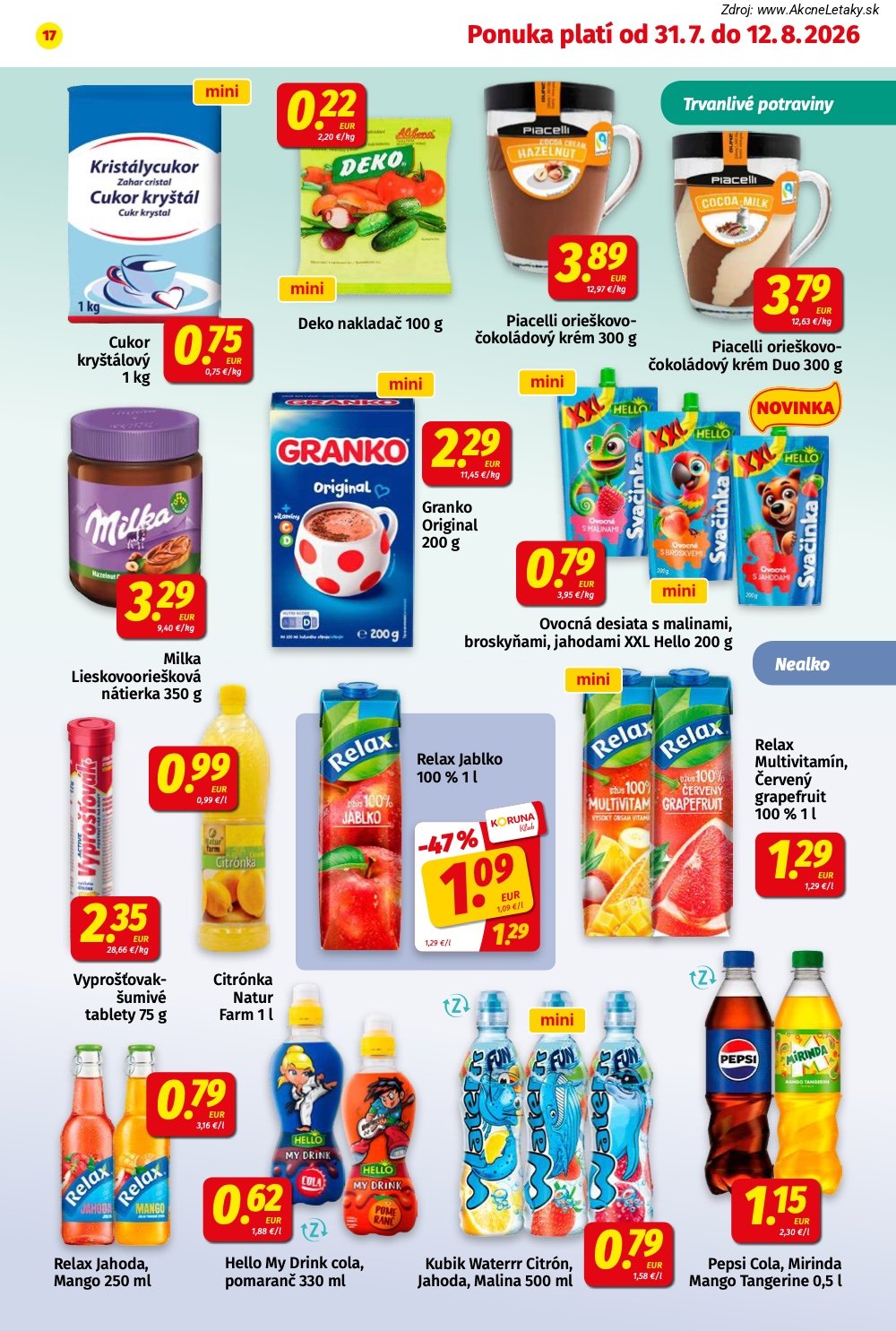 Leták KORUNA (31. 7. - 12. 8. 2026) - strana 17 z 24