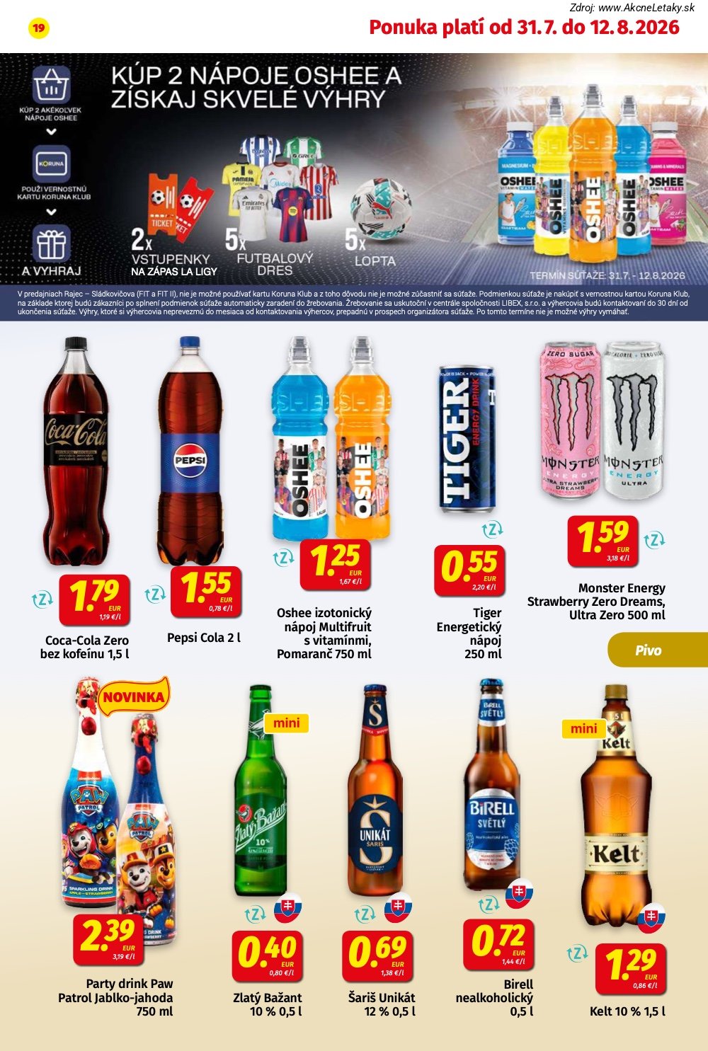 Leták KORUNA (31. 7. - 12. 8. 2026) - strana 19 z 24