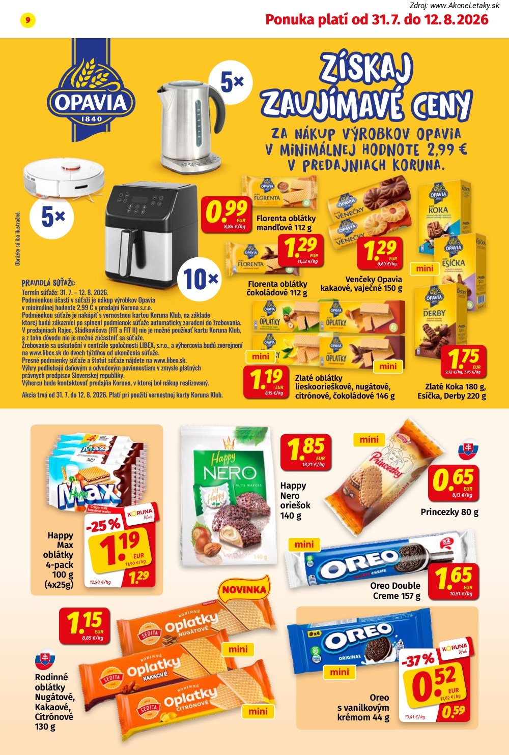 Leták KORUNA (31. 7. - 12. 8. 2026) - strana 9 z 24