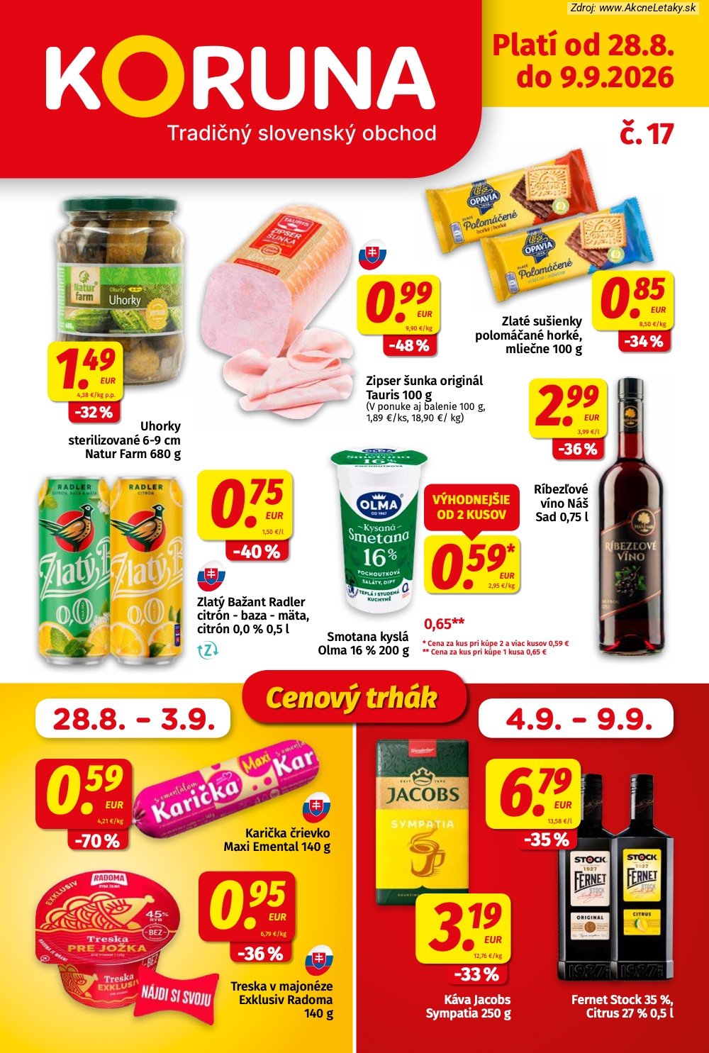 Leták KORUNA - strana 1