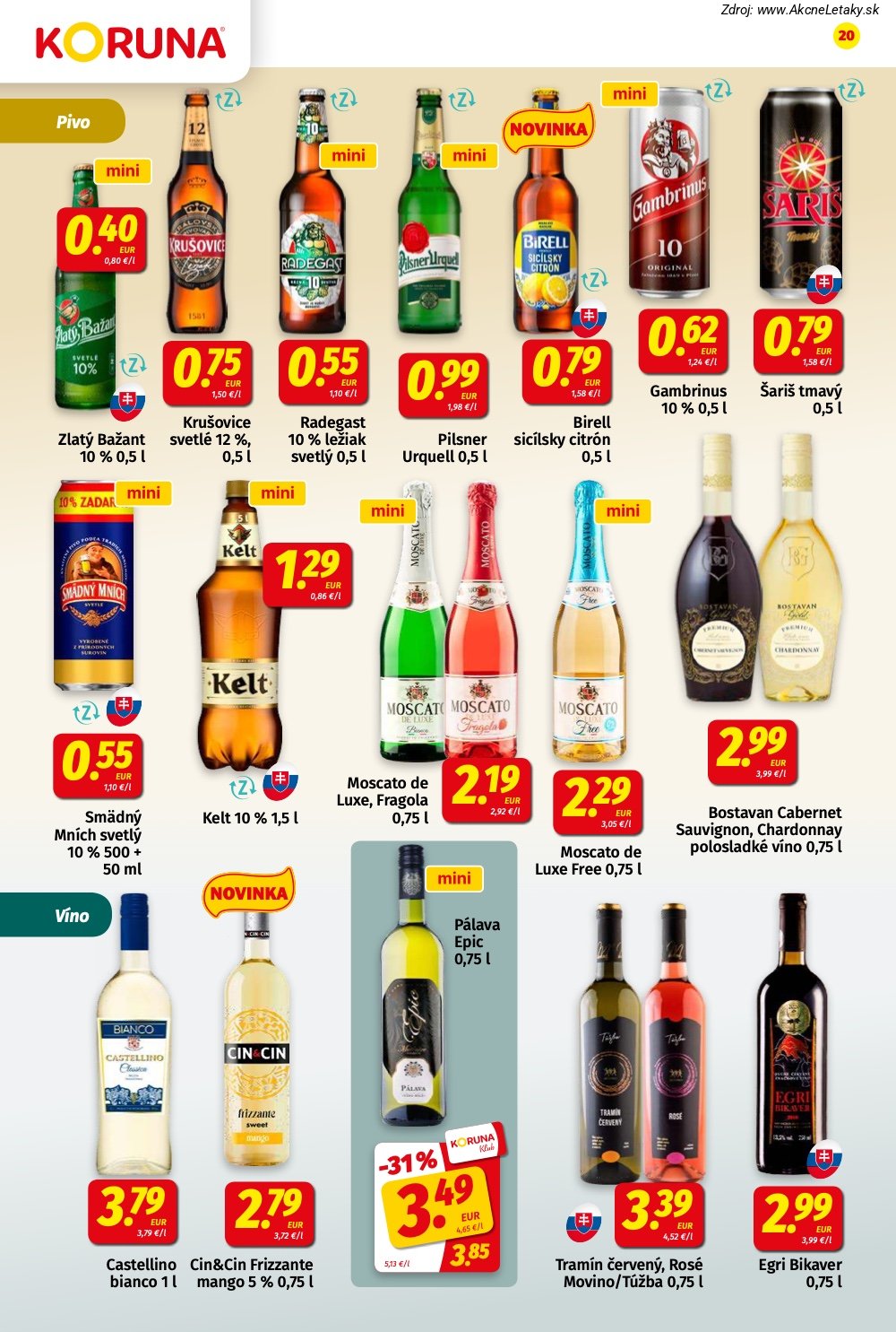 Leták KORUNA (28. 8. - 9. 9. 2026) - strana 20 z 24