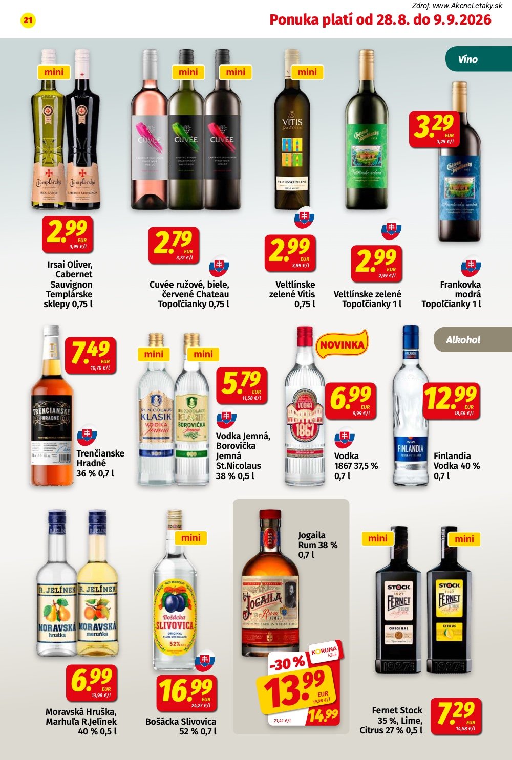 Leták KORUNA (28. 8. - 9. 9. 2026) - strana 21 z 24