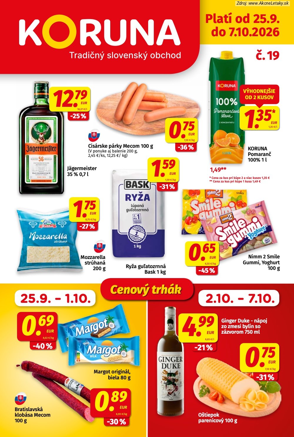 Strana 25 - leták KORUNA (25. 9. - 7. 10. 2026)