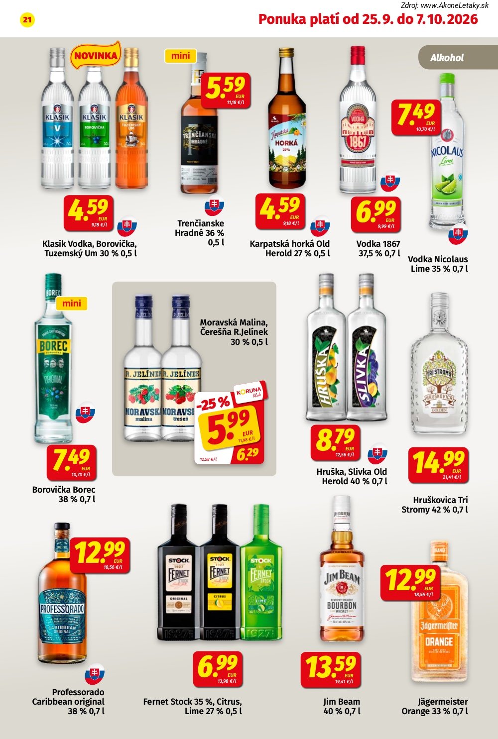 Leták KORUNA (25. 9. - 7. 10. 2026) - strana 21 z 24
