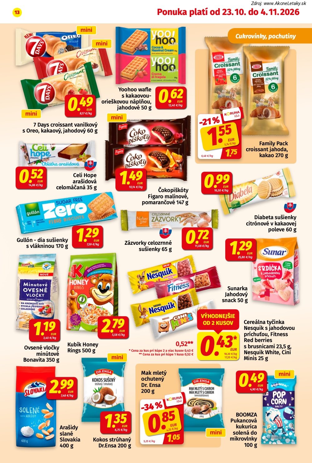 Leták KORUNA (23. 10. - 4. 11. 2026) - strana 13 z 24