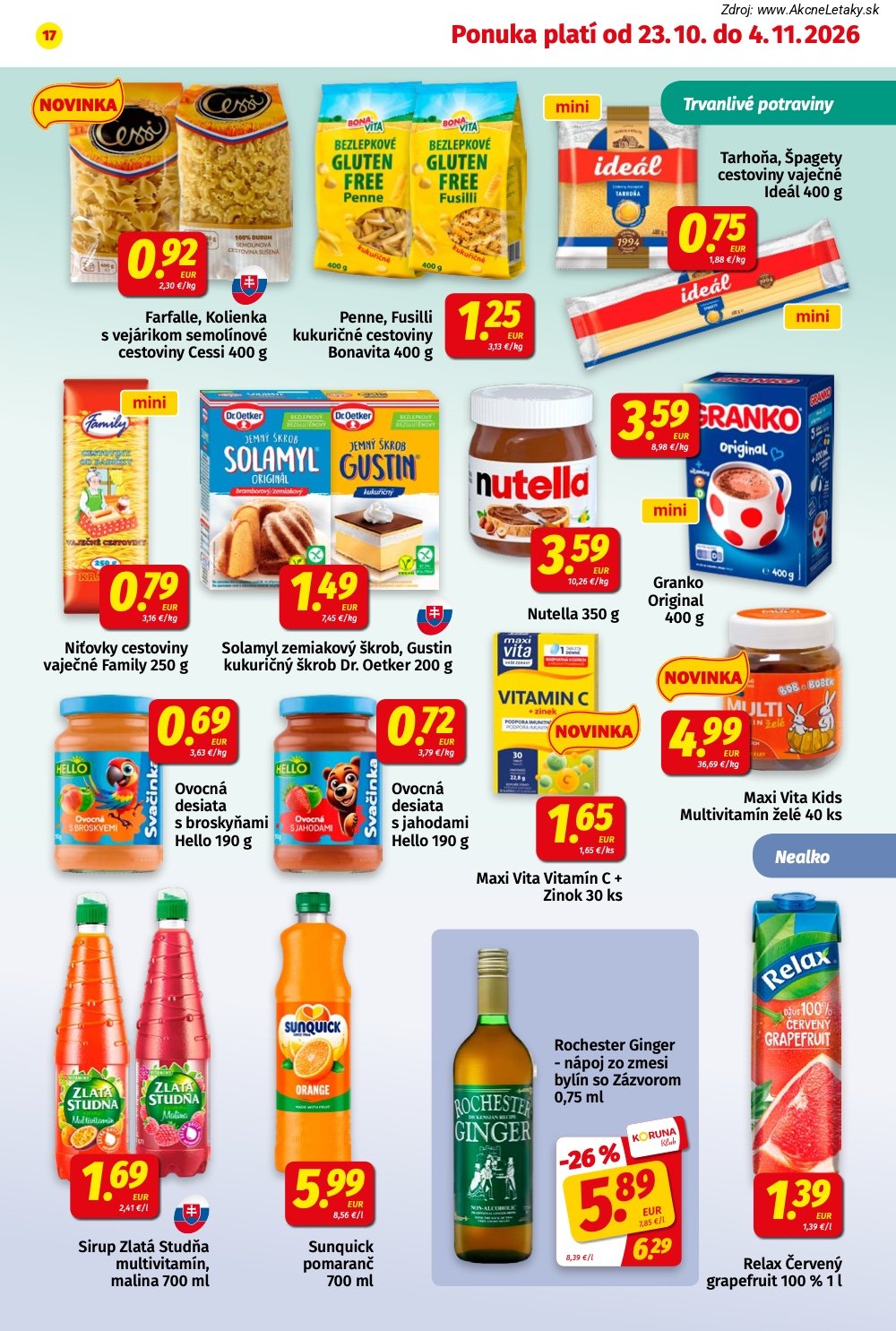 Leták KORUNA (23. 10. - 4. 11. 2026) - strana 17 z 24