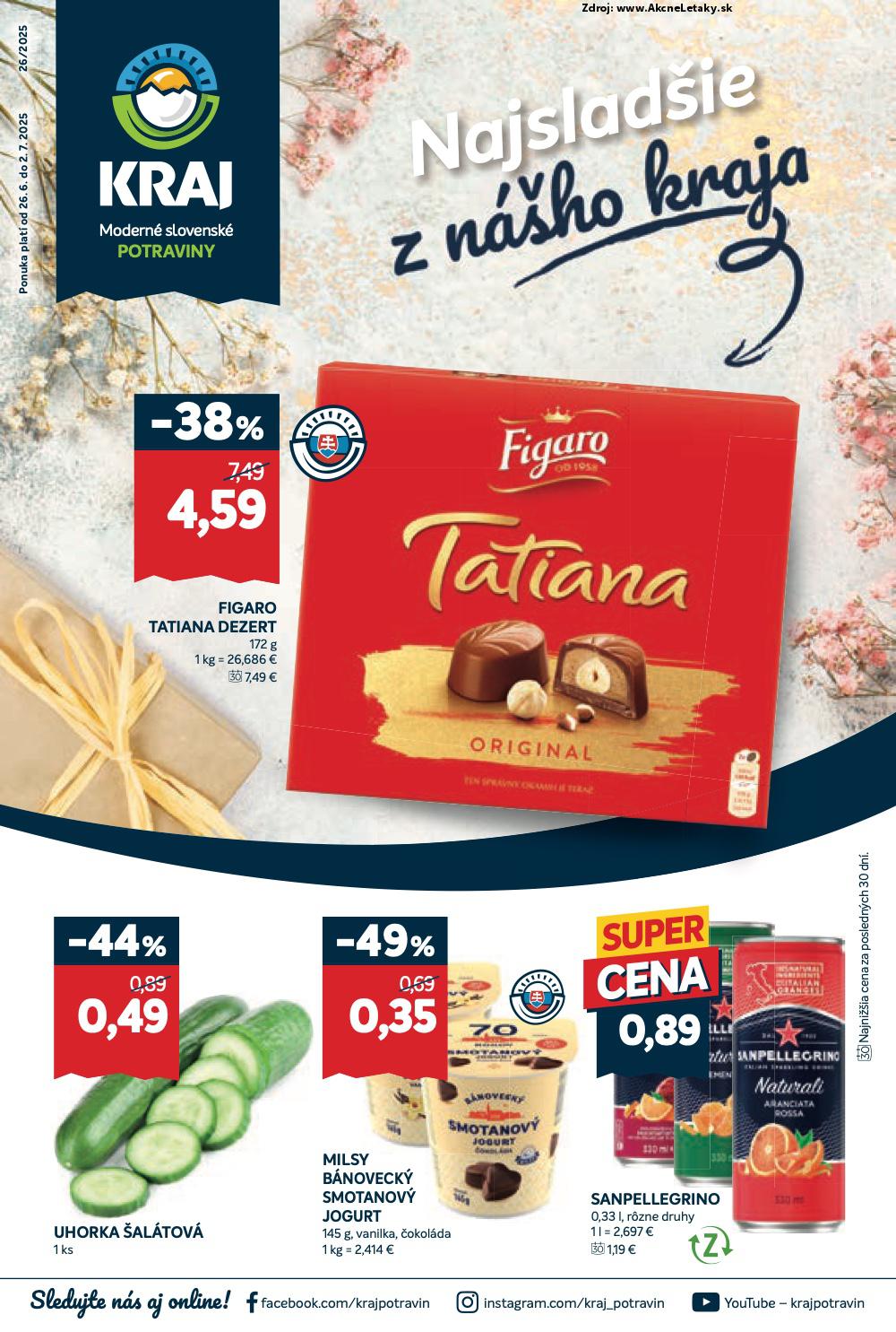 Leták Kraj (26. 6. - 2. 7. 2025) - strana 1 z 10