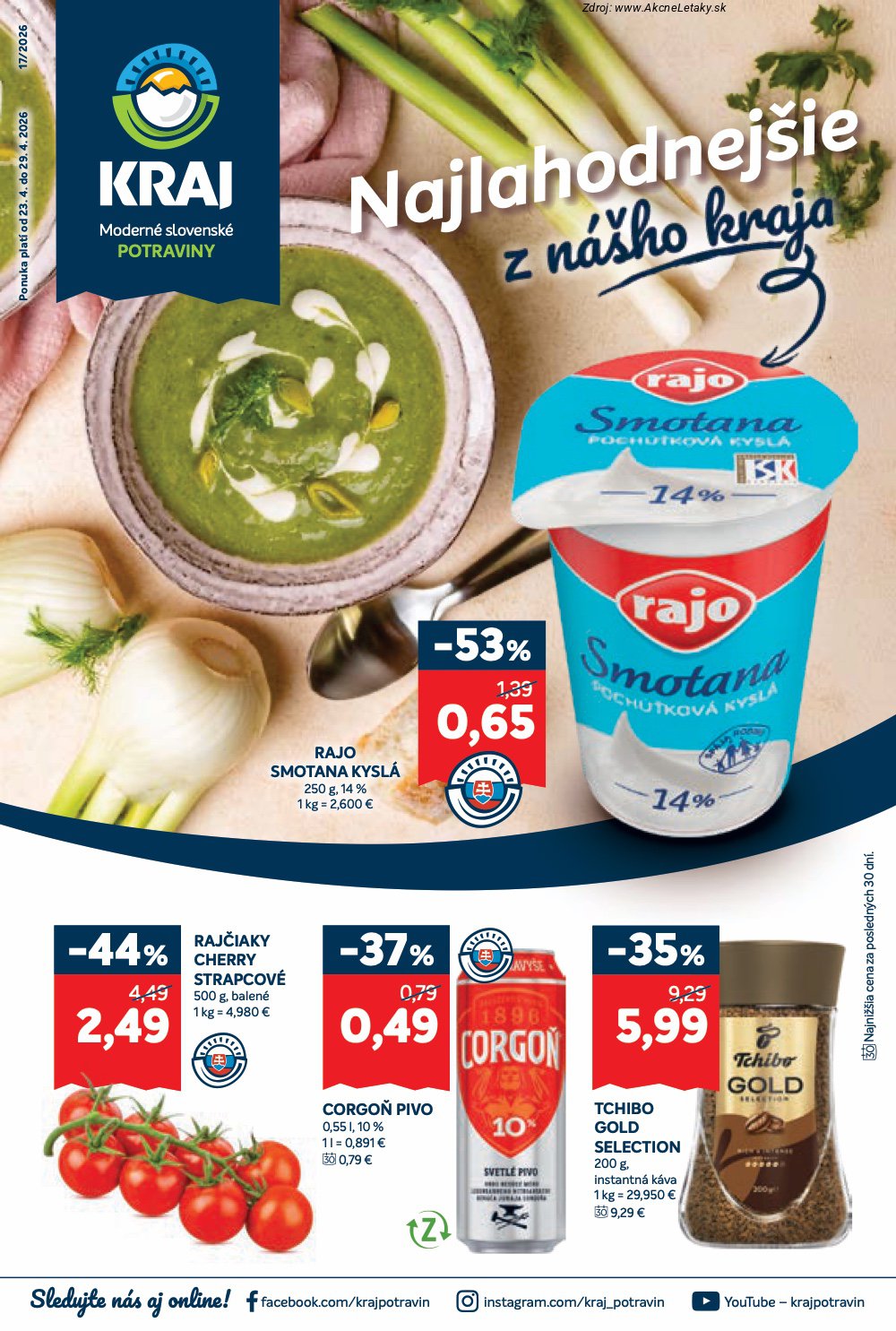 Leták Kraj (23. 4. - 29. 4. 2026) - strana 1 z 18