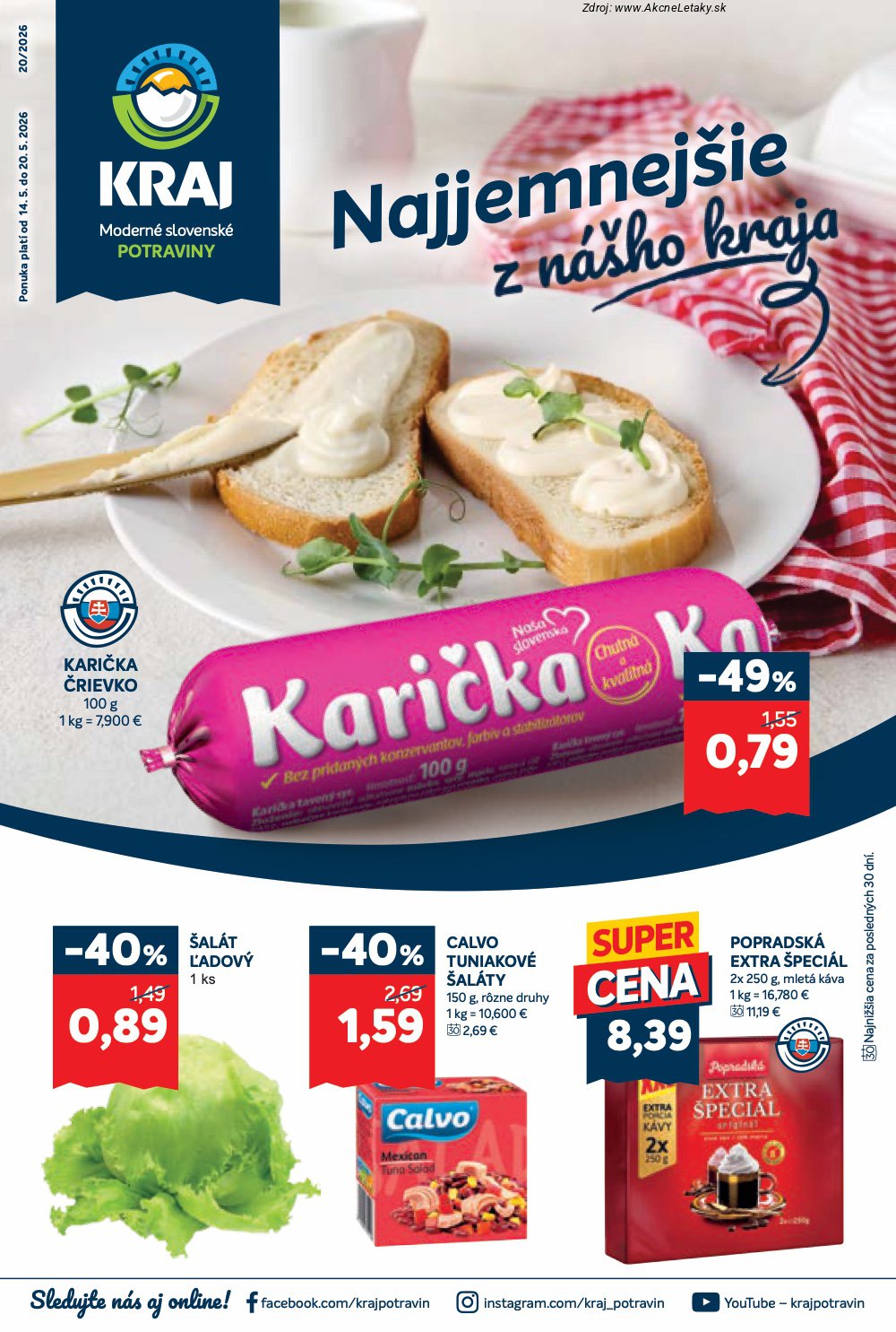 Leták Kraj (14. 5. - 20. 5. 2026) - strana 1 z 19