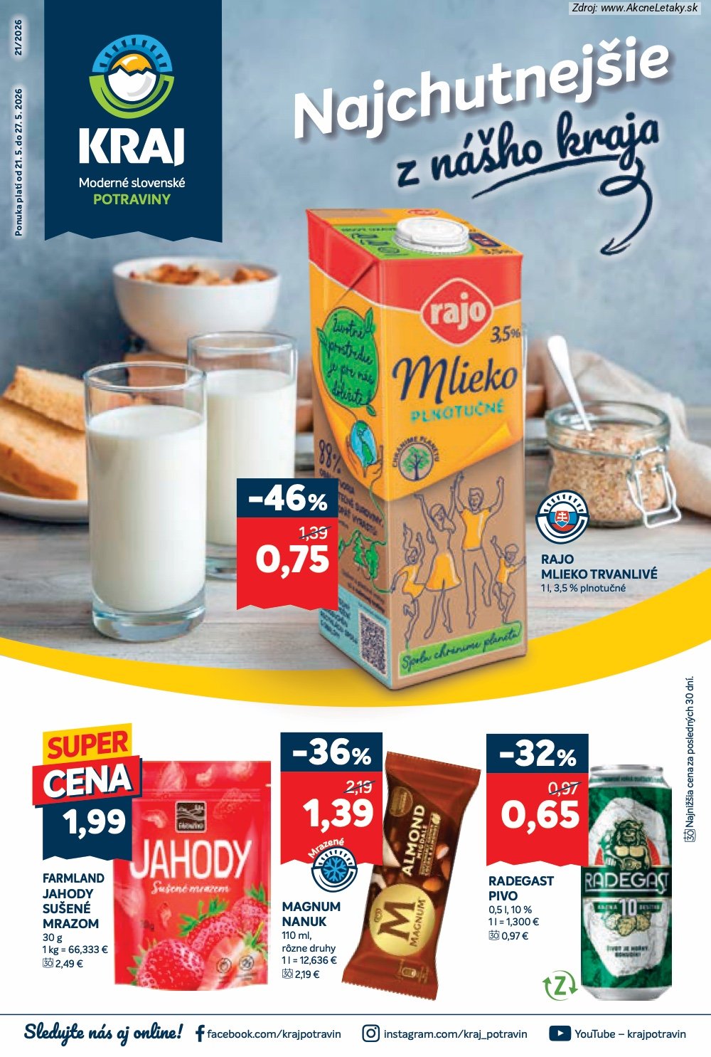 Leták Kraj (21. 5. - 27. 5. 2026) - strana 1 z 20
