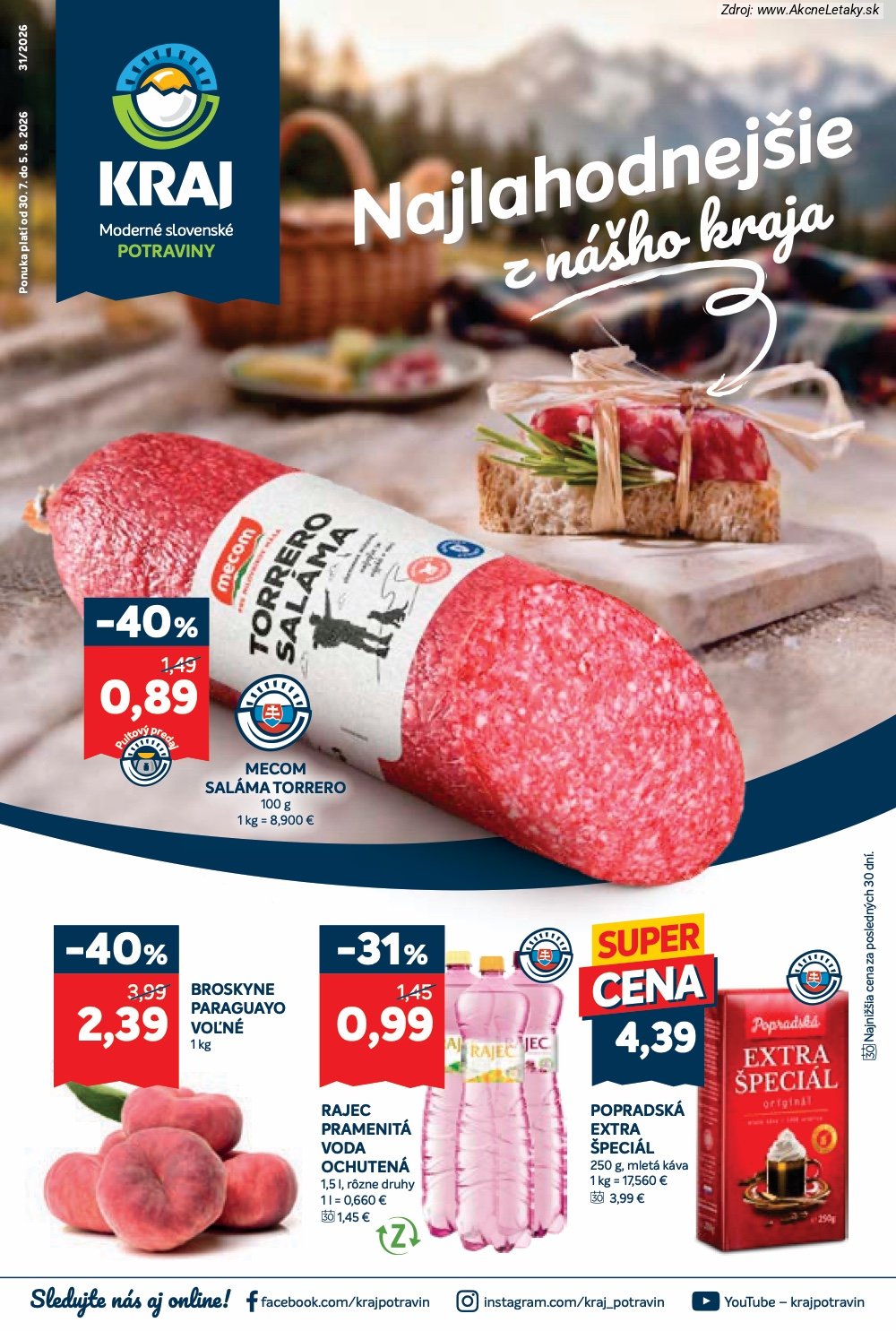 Leták Kraj (30. 7. - 5. 8. 2026) - strana 1 z 18