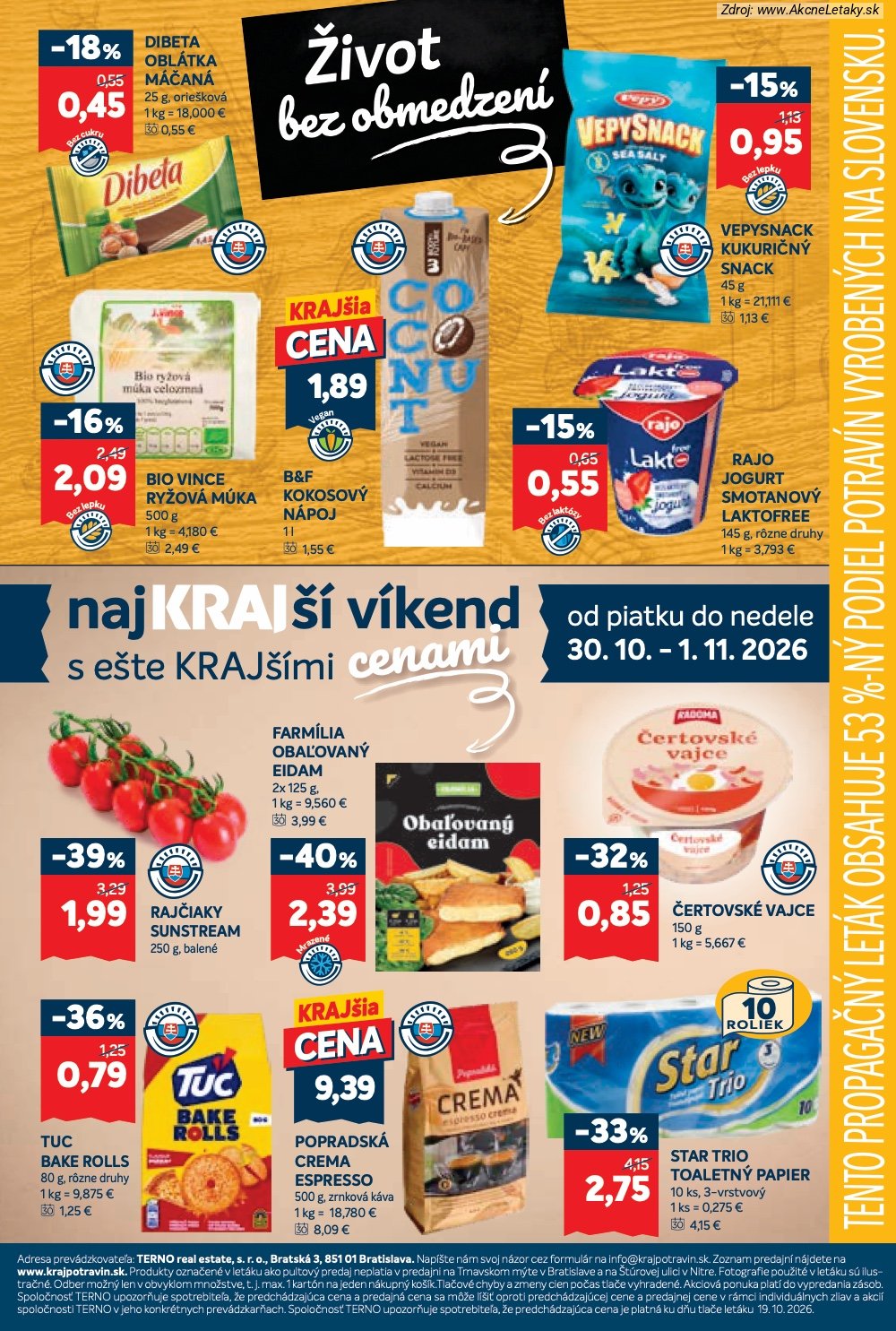 Strana 2 - leták Kraj (30. 10. - 1. 11. 2026)