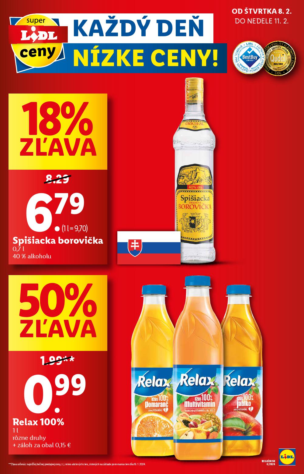 Lidl Leták Strana 8 8 2 11 2 2024 Akčnéletákysk