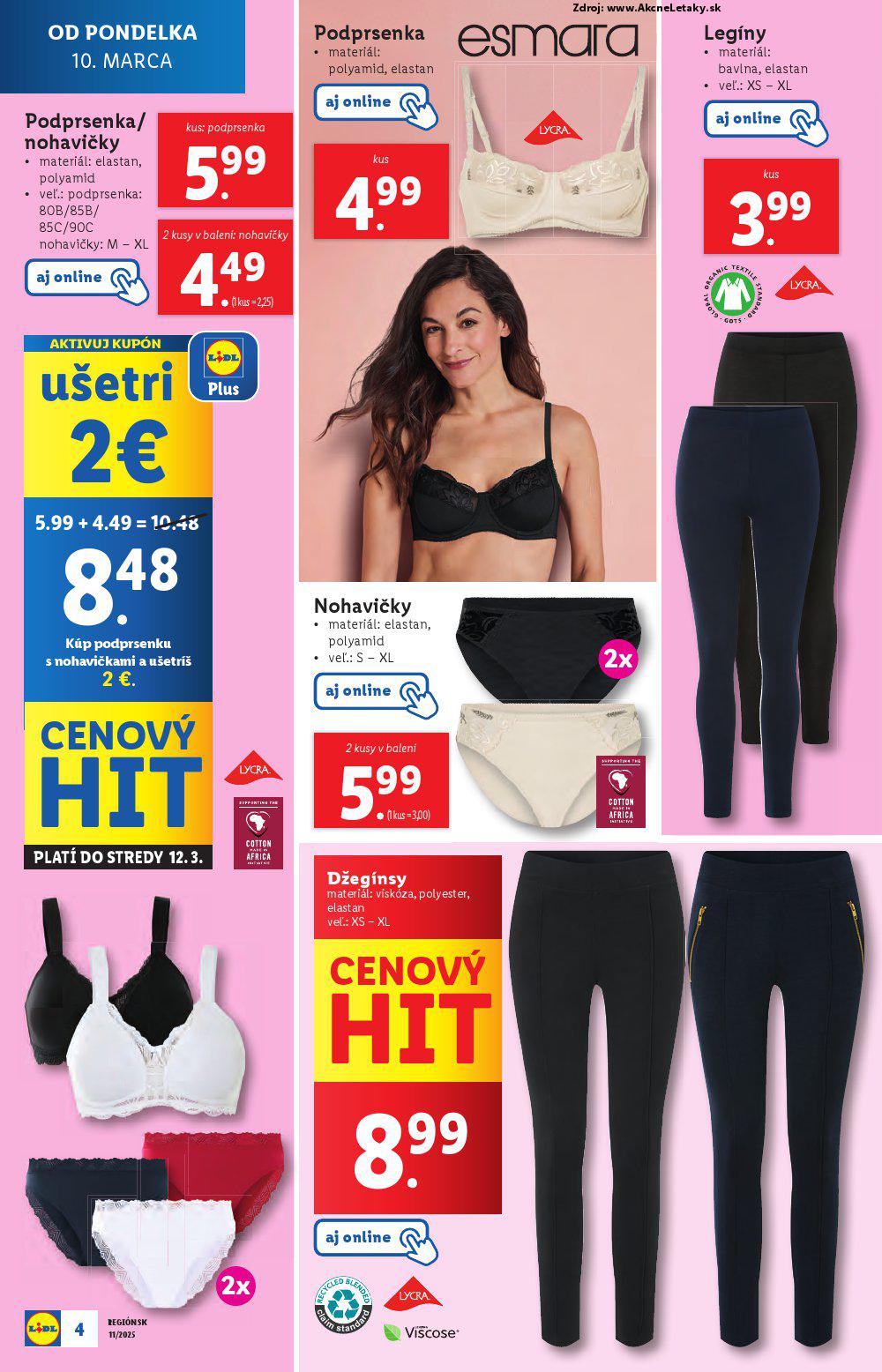 Leták Lidl (10. 3. - 16. 3. 2025) - strana 4 z 27