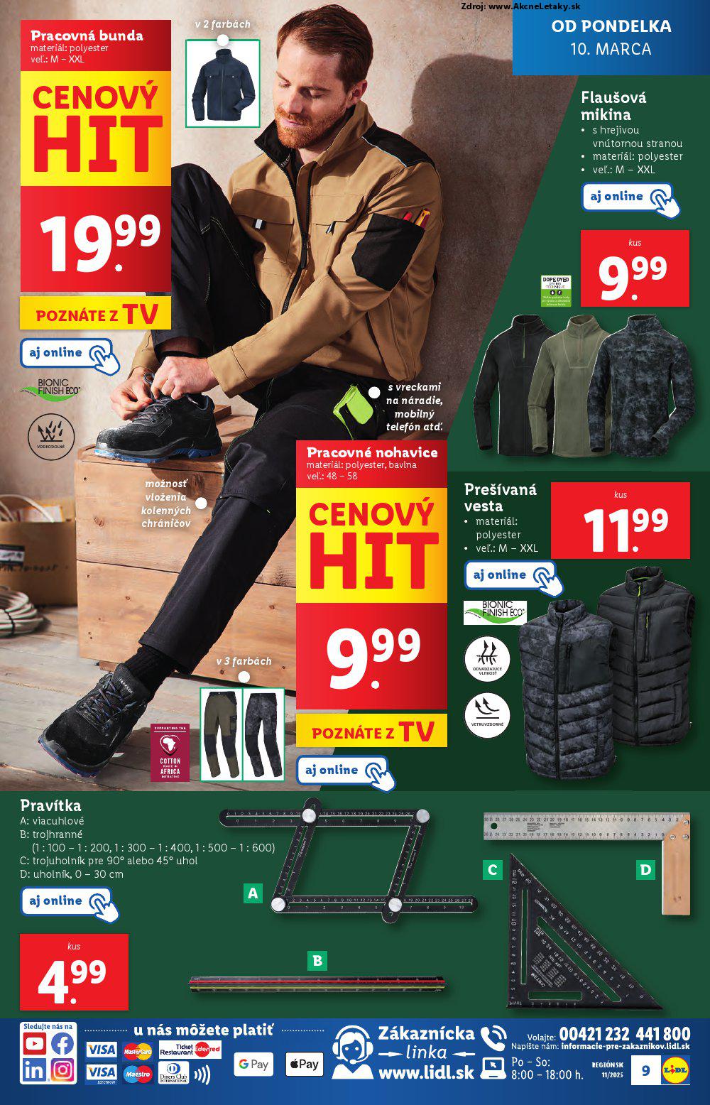Leták Lidl (10. 3. - 16. 3. 2025) - strana 9 z 27