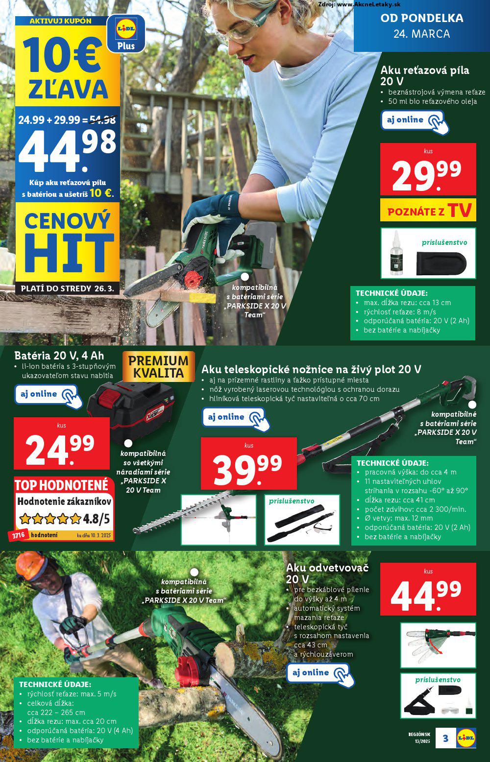 Leták Lidl (24. 3. - 30. 3. 2025) - strana 3 z 27