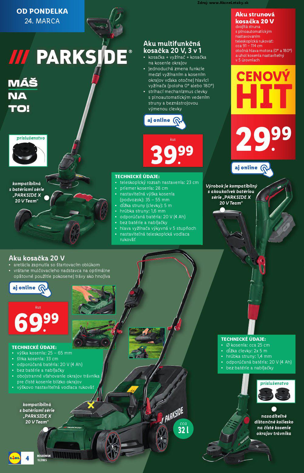Leták Lidl (24. 3. - 30. 3. 2025) - strana 4 z 27