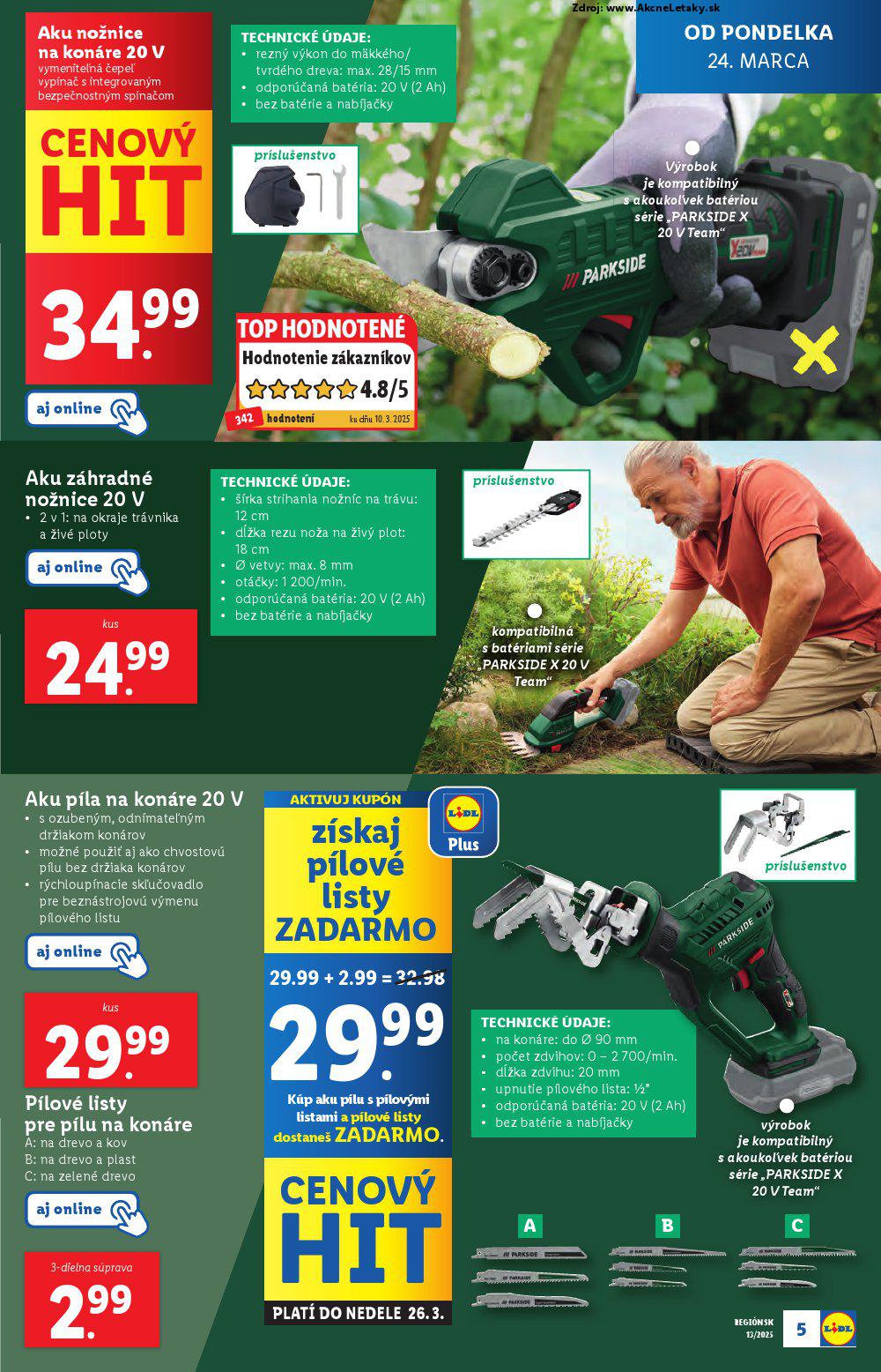 Leták Lidl (24. 3. - 30. 3. 2025) - strana 5 z 27