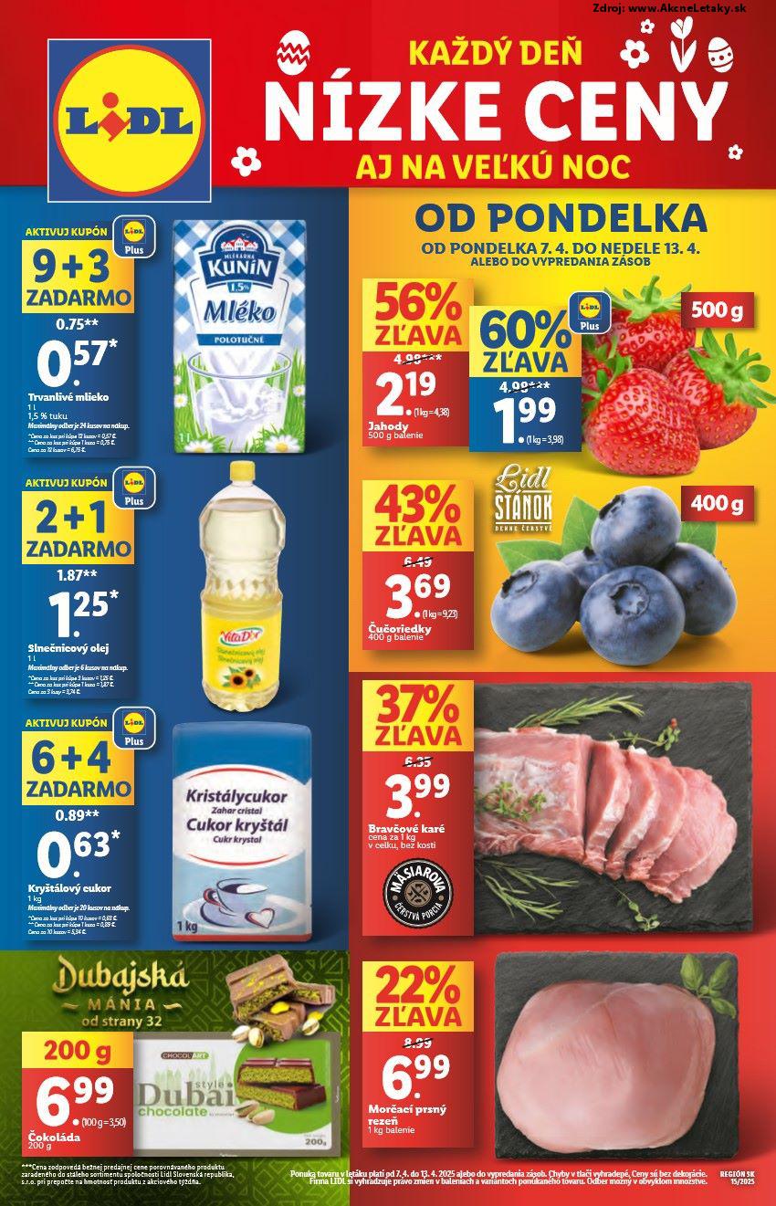 Leták Lidl (7. 4. - 13. 4. 2025) - strana 1 z 95