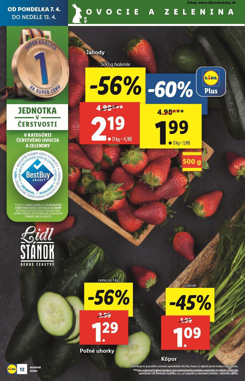 Leták Lidl (7. 4. - 13. 4. 2025) - strana 12 z 95
