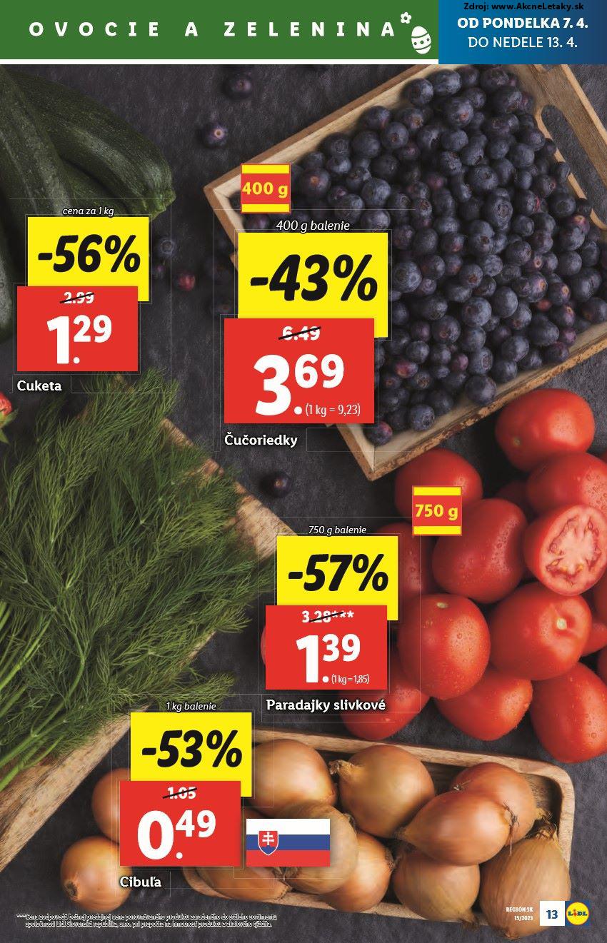 Leták Lidl (7. 4. - 13. 4. 2025) - strana 13 z 95