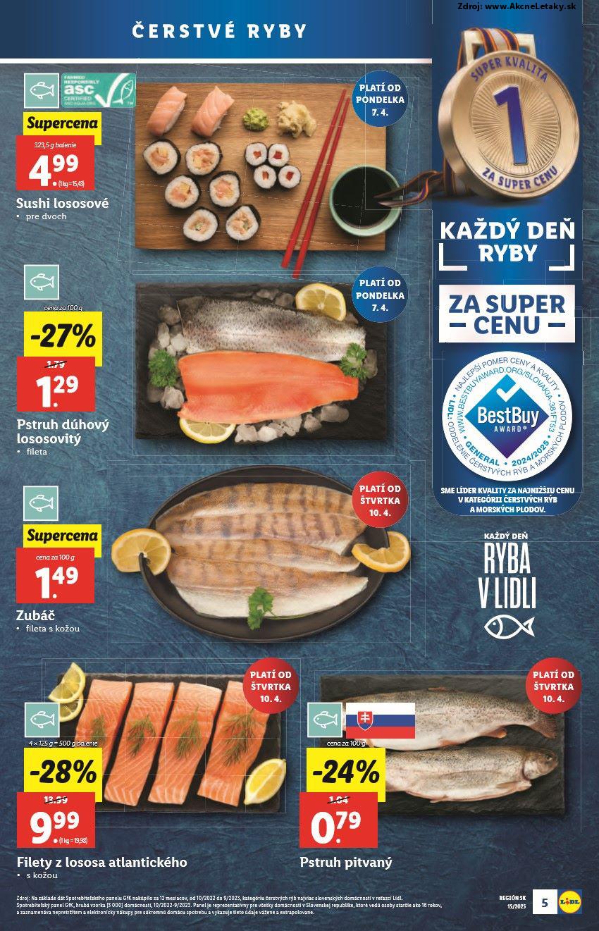 Leták Lidl (7. 4. - 13. 4. 2025) - strana 5 z 95