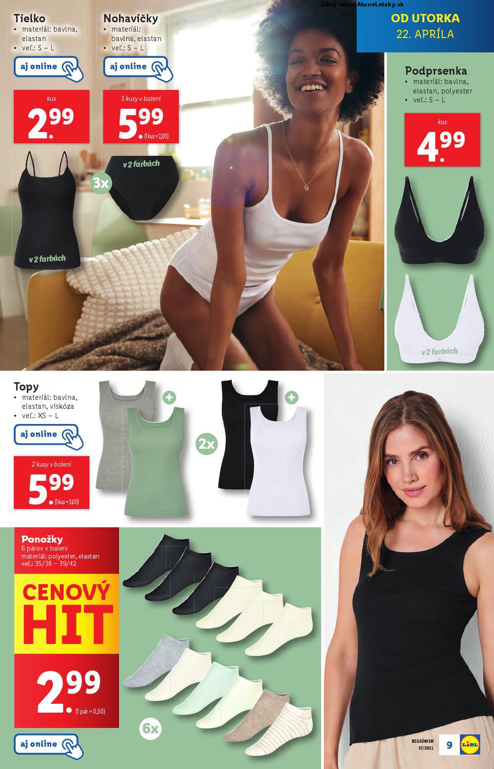 Leták Lidl (22. 4. - 27. 4. 2025) - strana 9 z 36