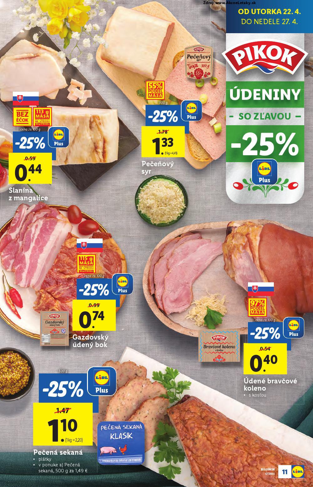 Leták Lidl (22. 4. - 27. 4. 2025) - strana 11 z 105
