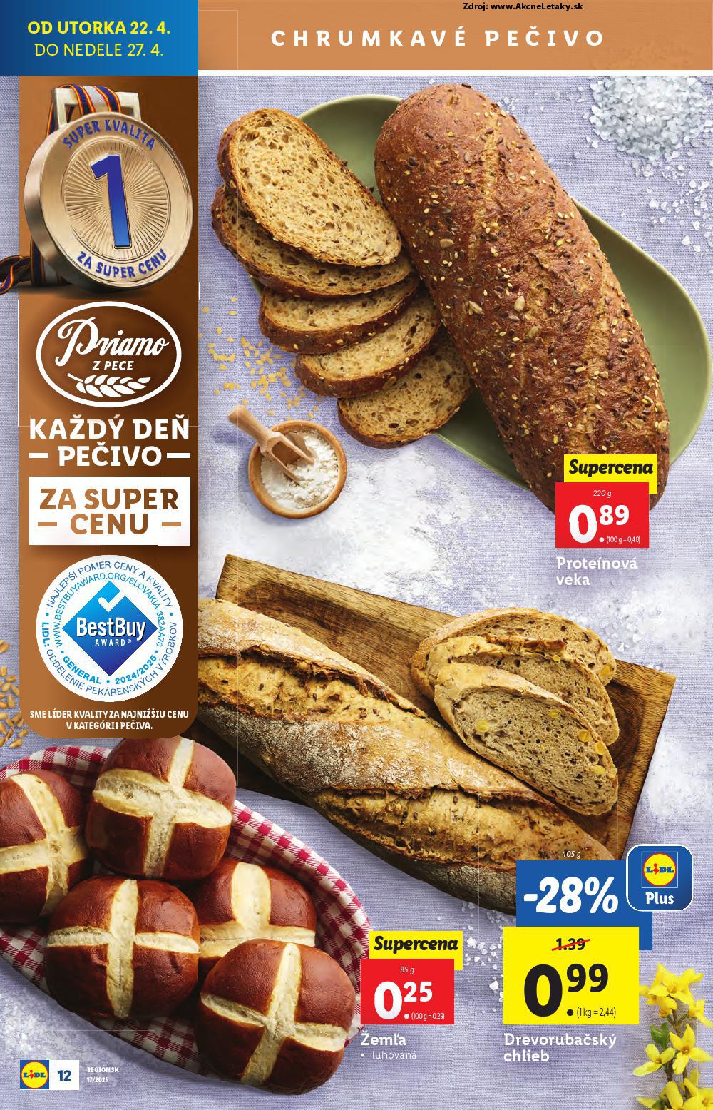 Leták Lidl (22. 4. - 27. 4. 2025) - strana 12 z 105