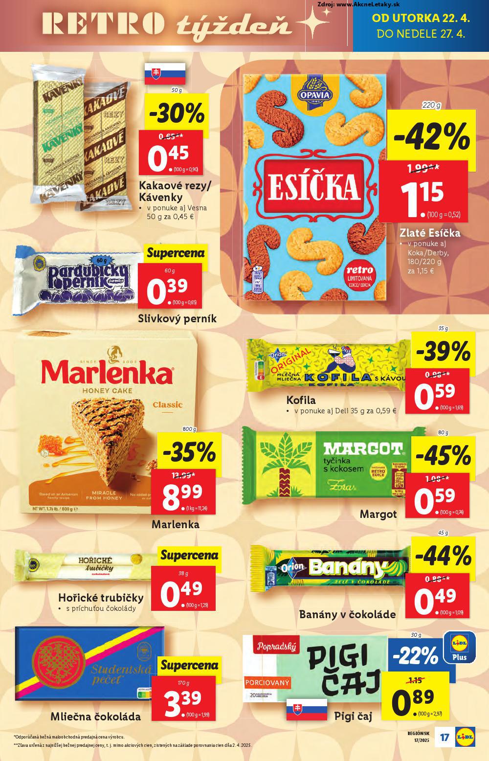 Leták Lidl (22. 4. - 27. 4. 2025) - strana 17 z 105