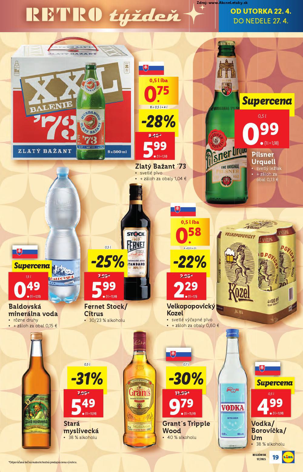 Leták Lidl (22. 4. - 27. 4. 2025) - strana 19 z 105