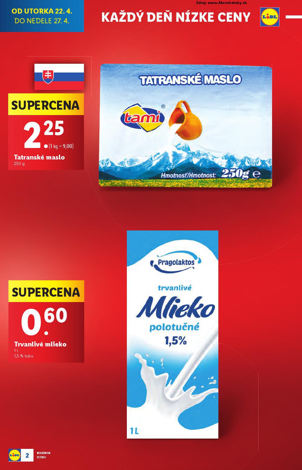 Leták Lidl (22. 4. - 27. 4. 2025) - strana 2 z 105