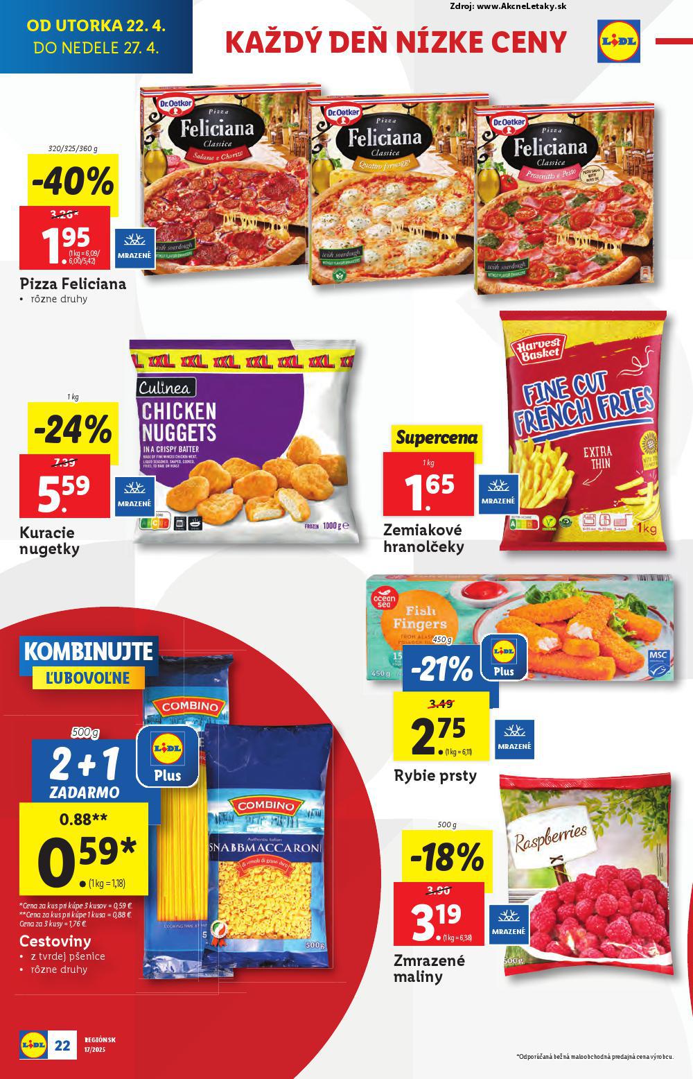 Leták Lidl (22. 4. - 27. 4. 2025) - strana 22 z 105