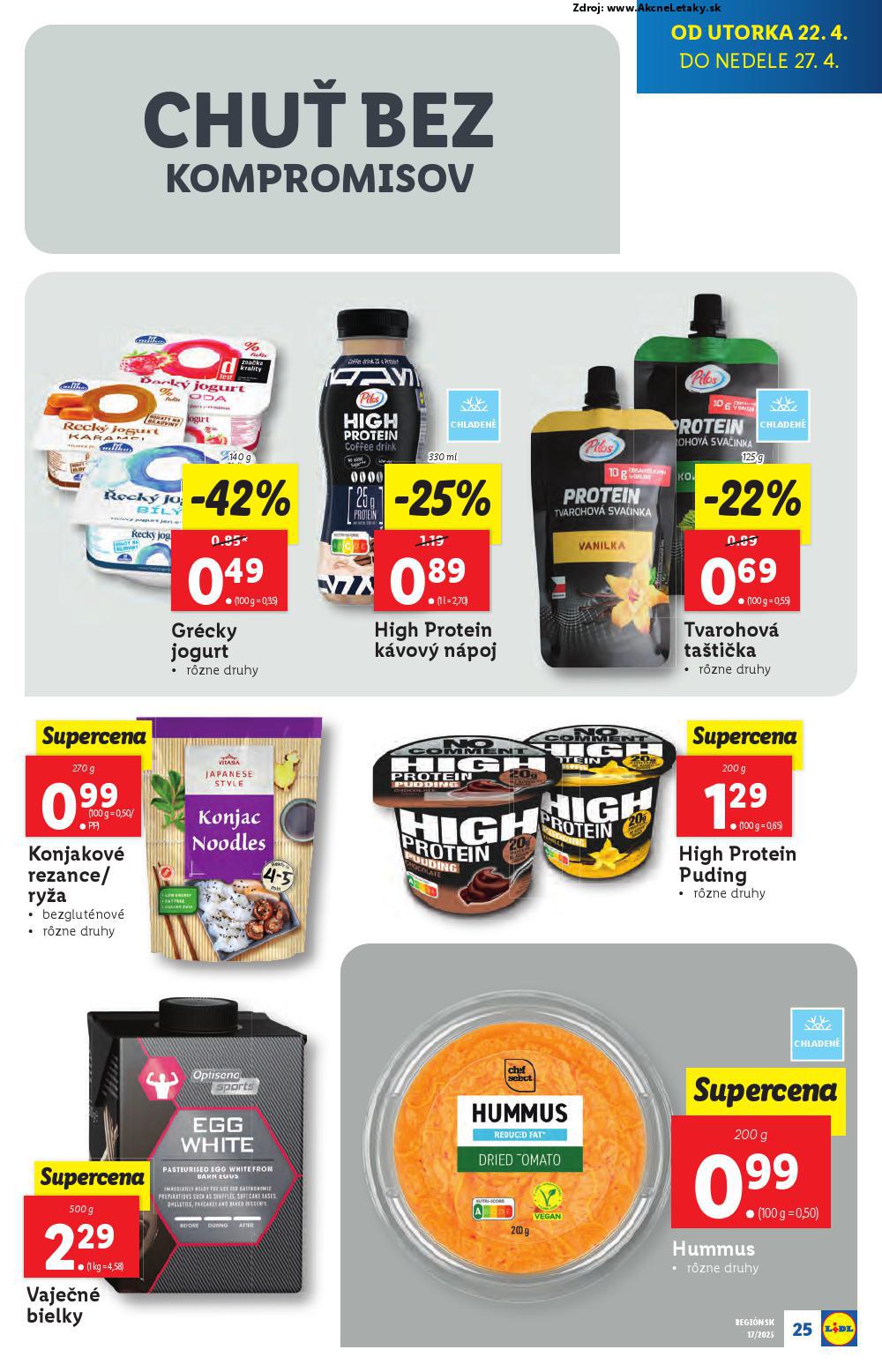 Leták Lidl (22. 4. - 27. 4. 2025) - strana 25 z 105
