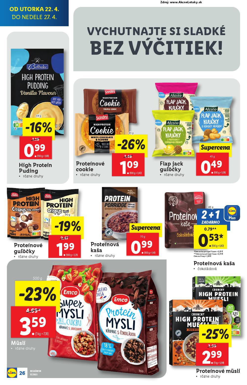 Leták Lidl (22. 4. - 27. 4. 2025) - strana 26 z 105