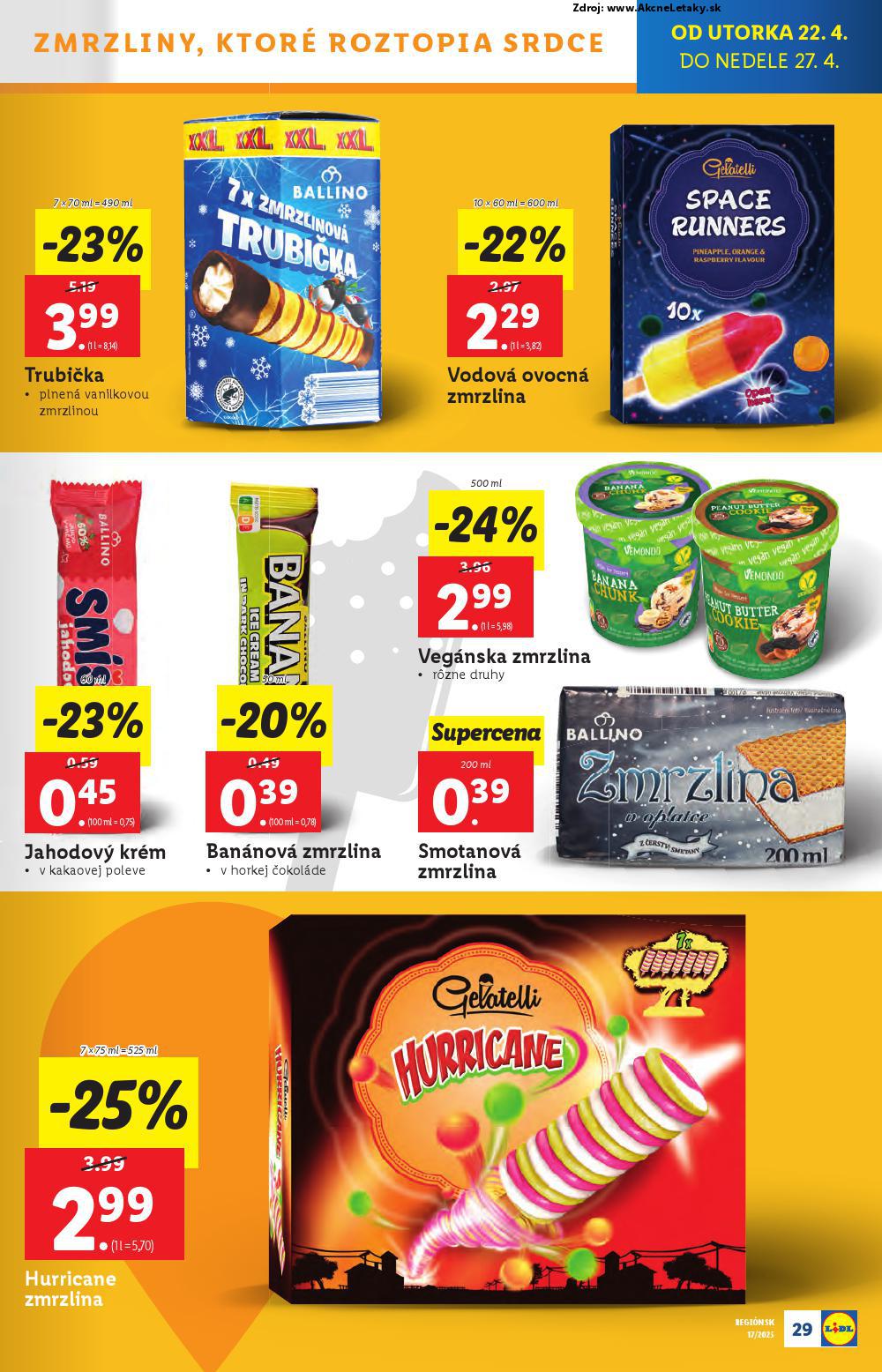 Leták Lidl (22. 4. - 27. 4. 2025) - strana 29 z 105
