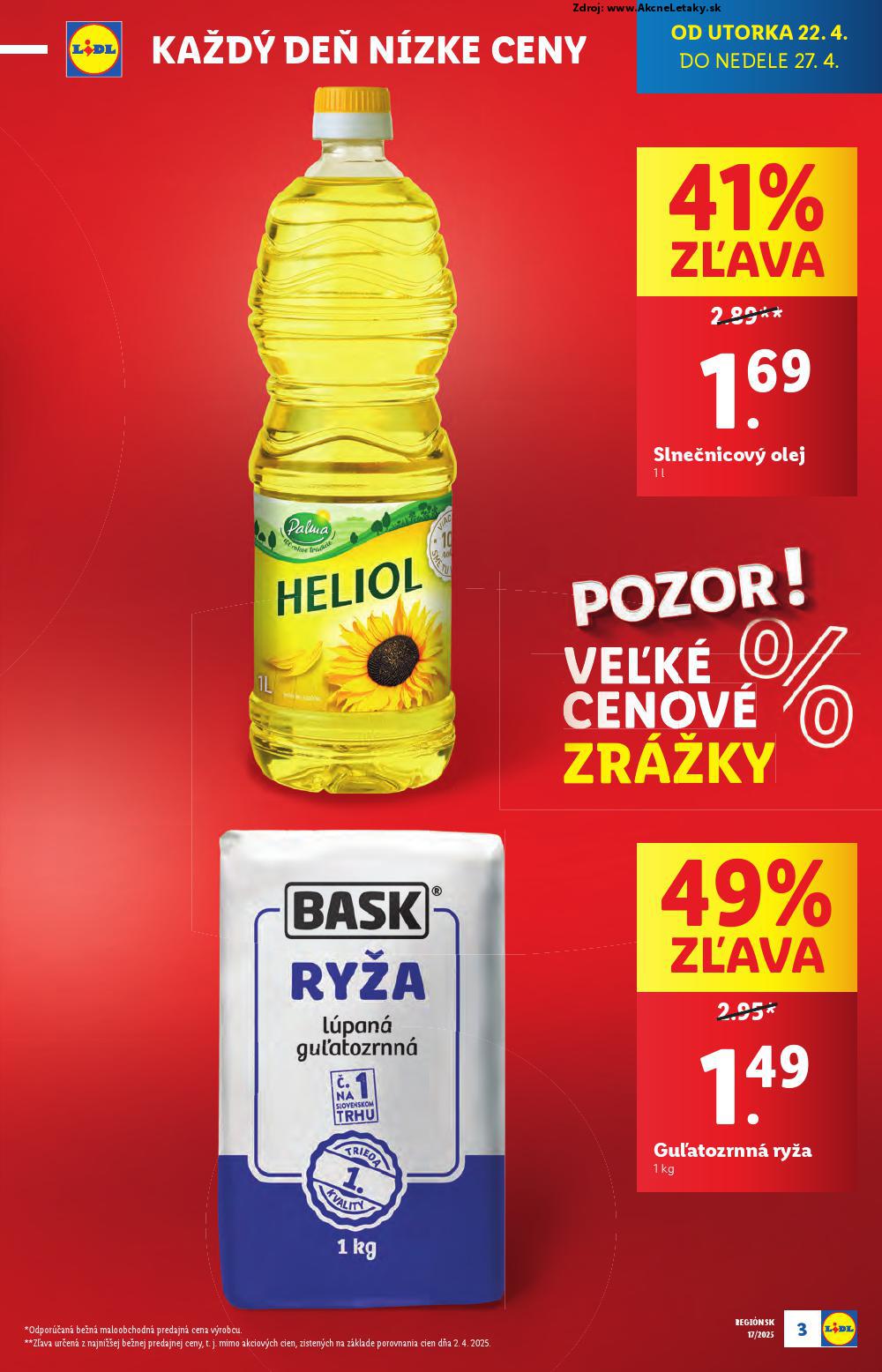 Leták Lidl (22. 4. - 27. 4. 2025) - strana 3 z 105