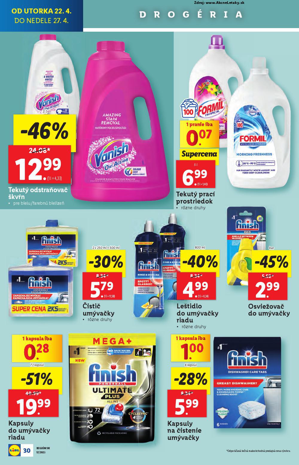 Leták Lidl (22. 4. - 27. 4. 2025) - strana 30 z 105