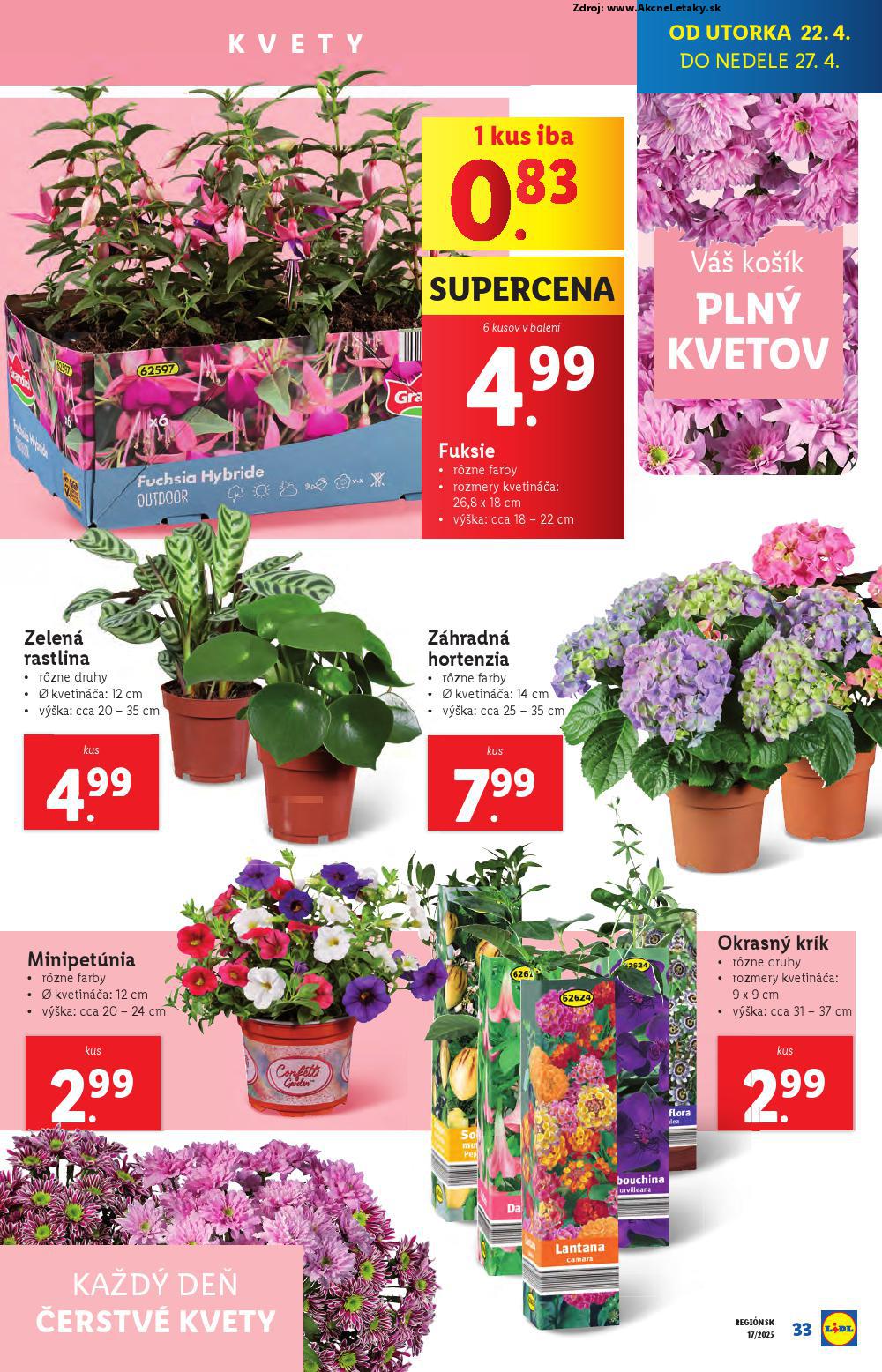 Leták Lidl (22. 4. - 27. 4. 2025) - strana 33 z 105