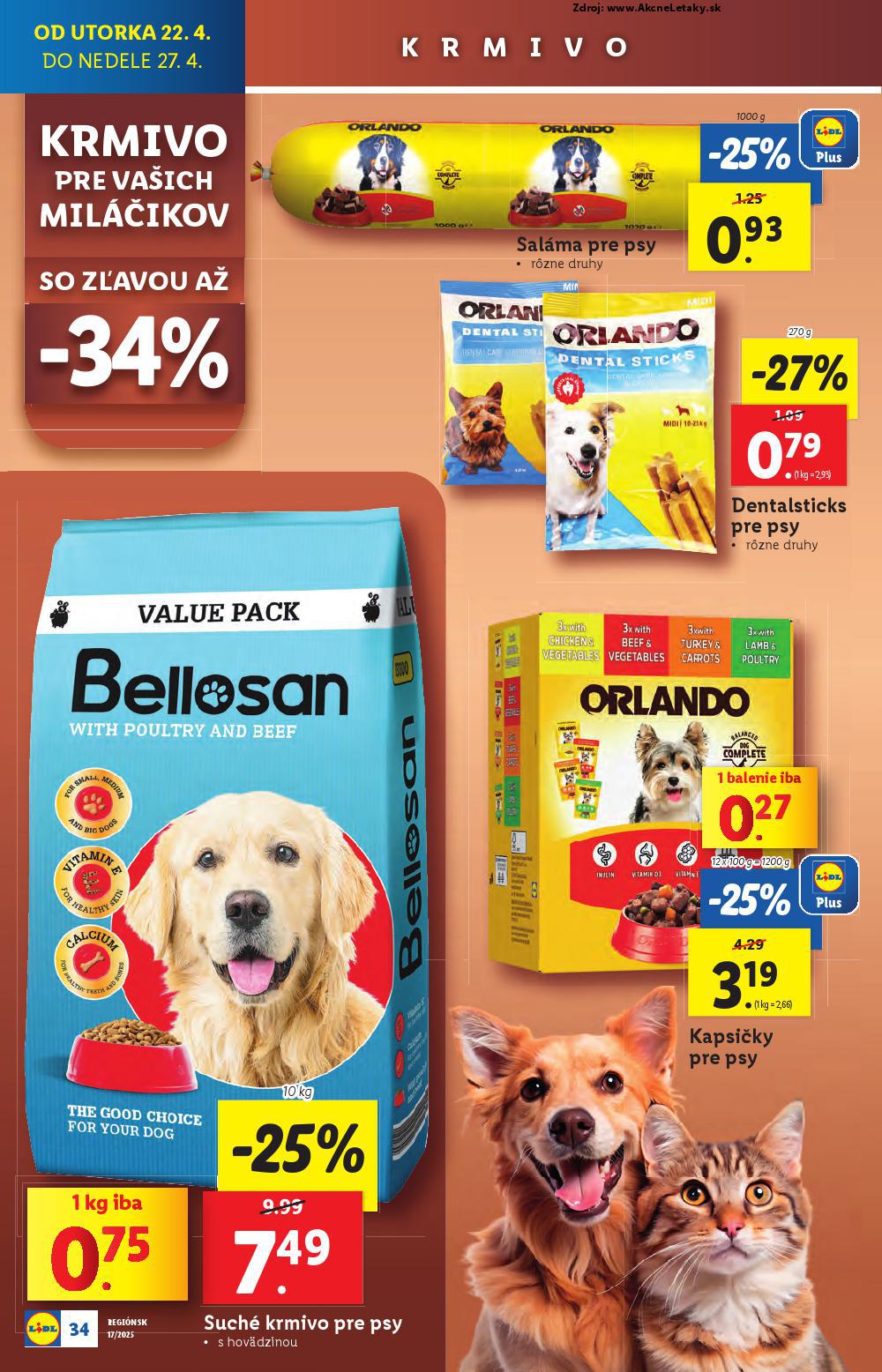 Leták Lidl (22. 4. - 27. 4. 2025) - strana 34 z 105