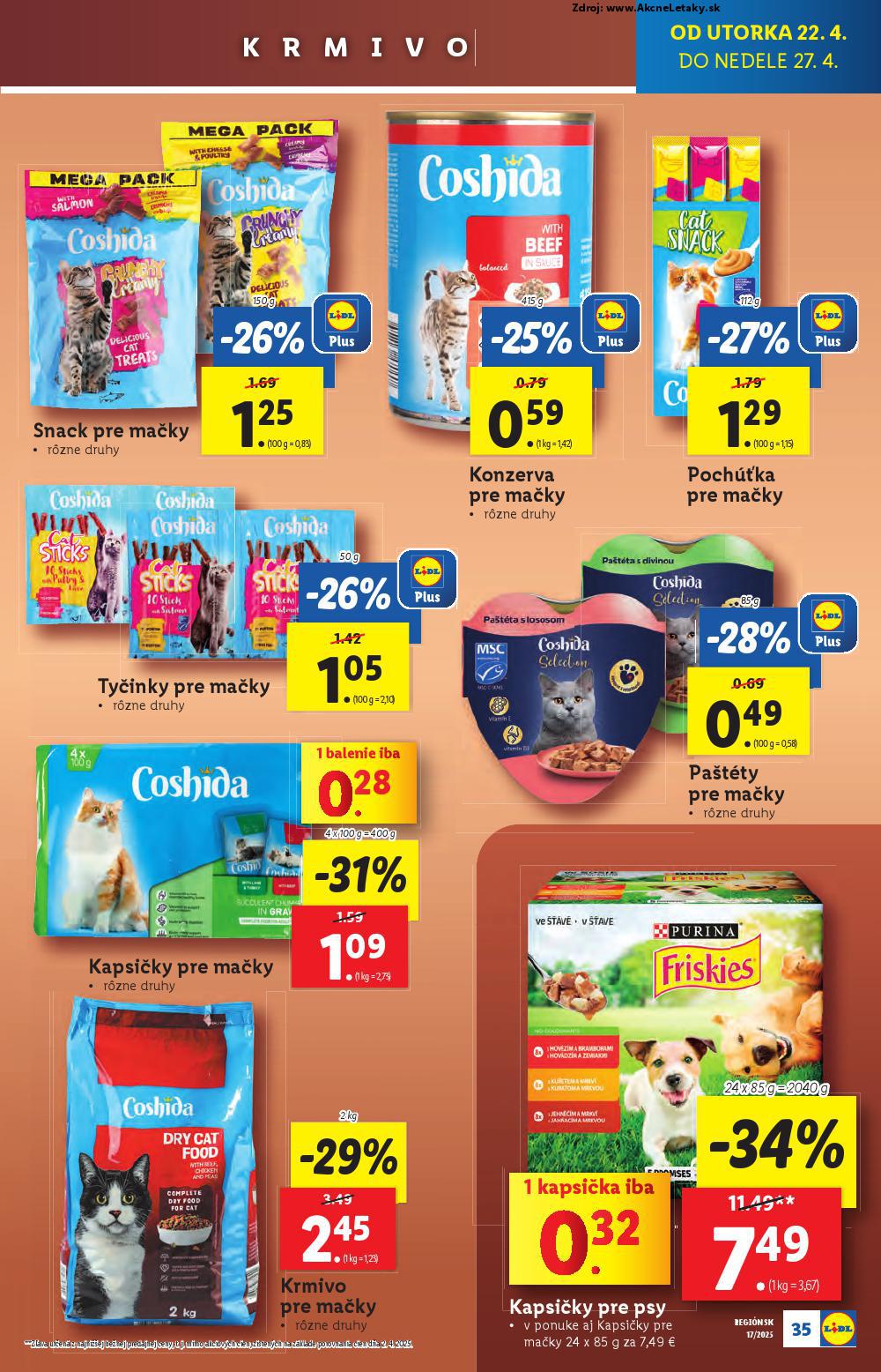 Leták Lidl (22. 4. - 27. 4. 2025) - strana 35 z 105