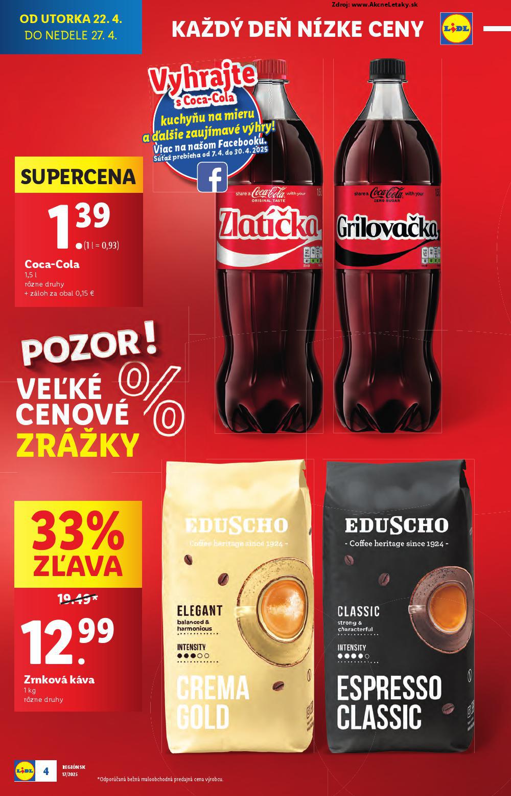Leták Lidl (22. 4. - 27. 4. 2025) - strana 4 z 105