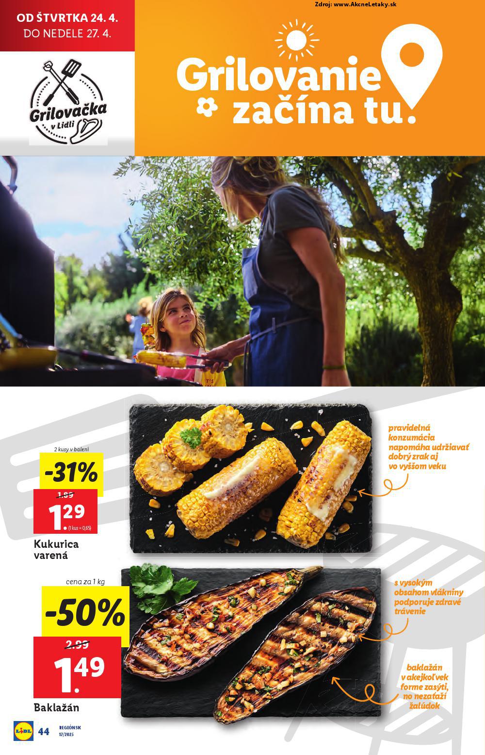 Leták Lidl (22. 4. - 27. 4. 2025) - strana 44 z 105