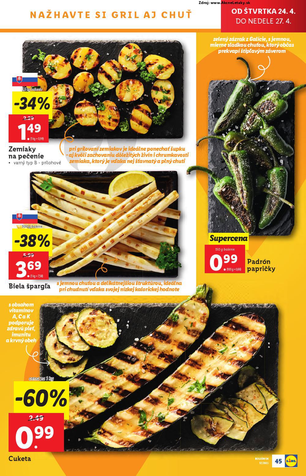 Leták Lidl (22. 4. - 27. 4. 2025) - strana 45 z 105