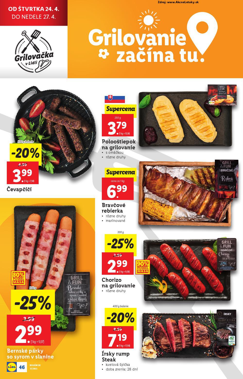 Leták Lidl (22. 4. - 27. 4. 2025) - strana 46 z 105