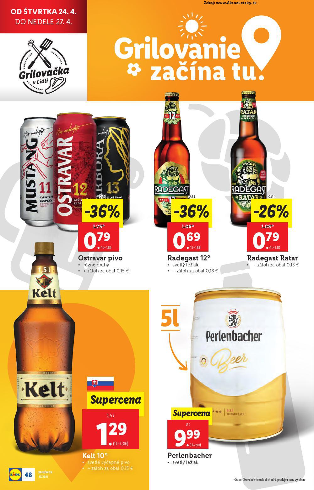 Leták Lidl (22. 4. - 27. 4. 2025) - strana 48 z 105