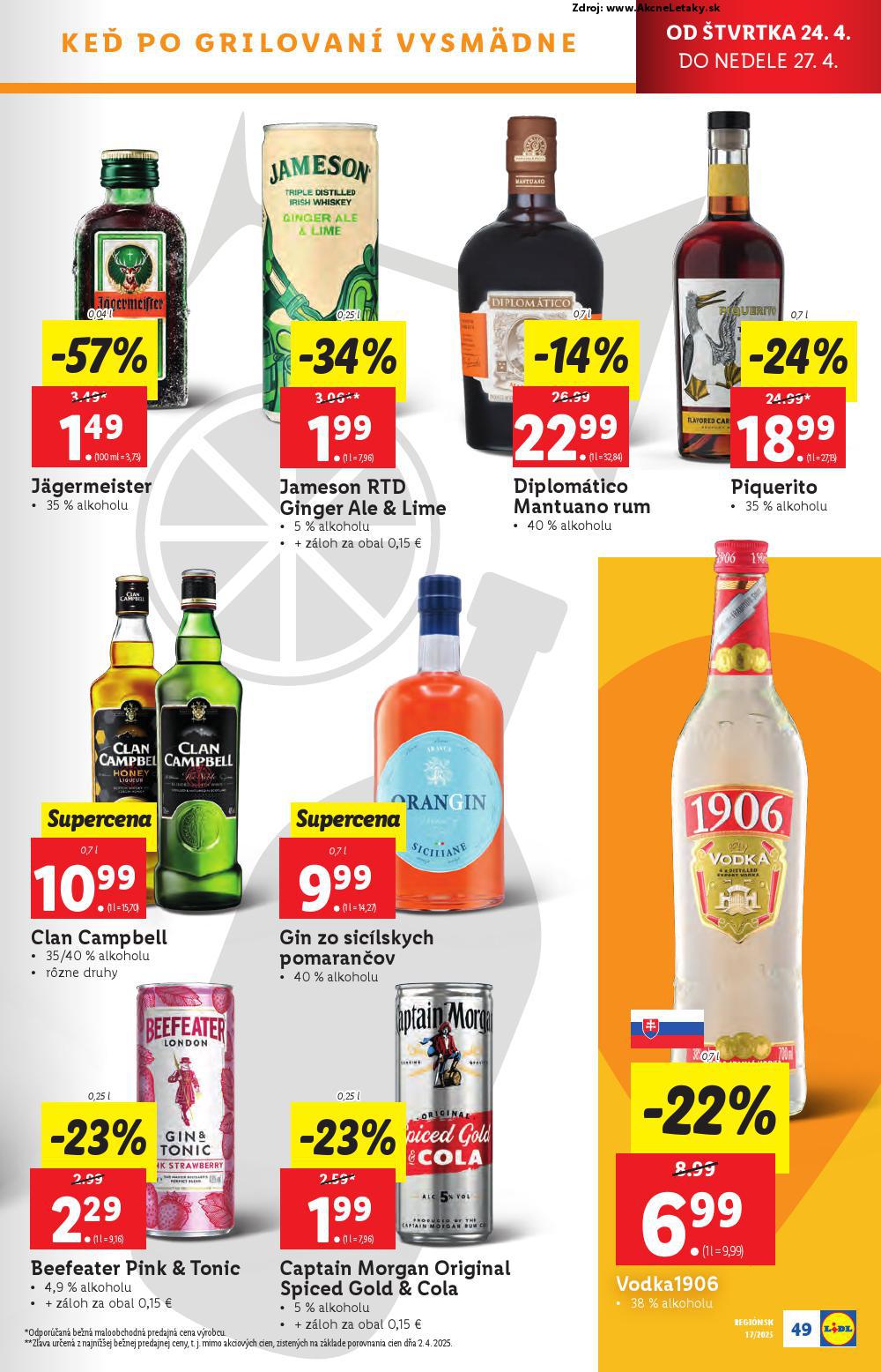 Leták Lidl (22. 4. - 27. 4. 2025) - strana 49 z 105