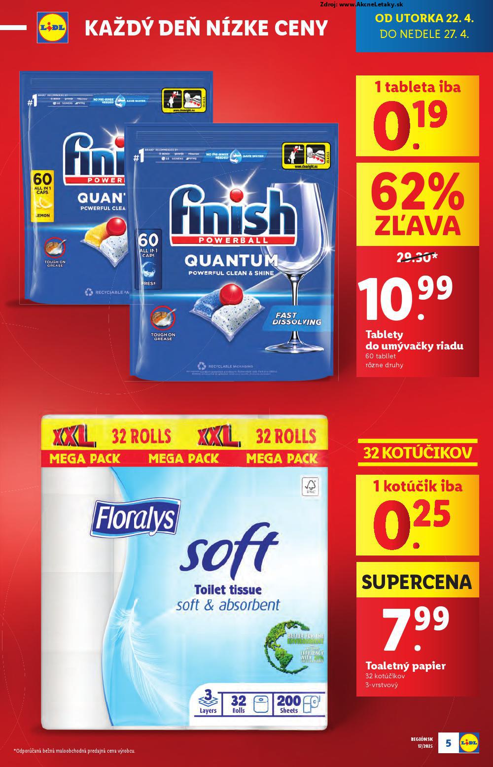 Leták Lidl (22. 4. - 27. 4. 2025) - strana 5 z 105